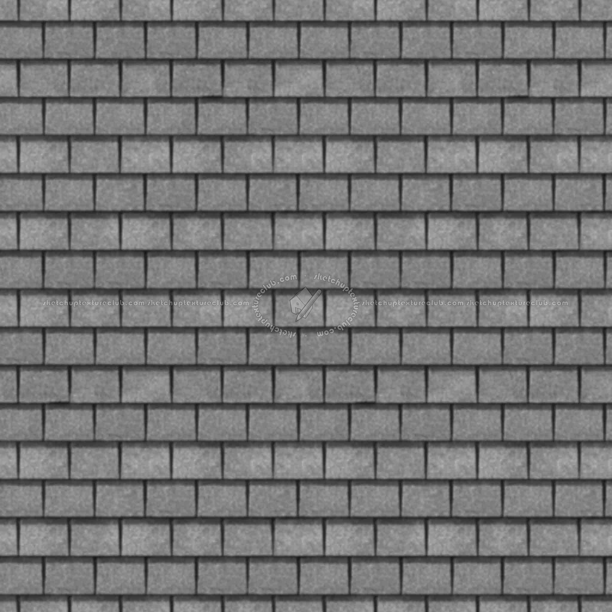 Textures   -   ARCHITECTURE   -   ROOFINGS   -   Asphalt roofs  - Asphalt shingle roofing texture seamless 03339 - Displacement