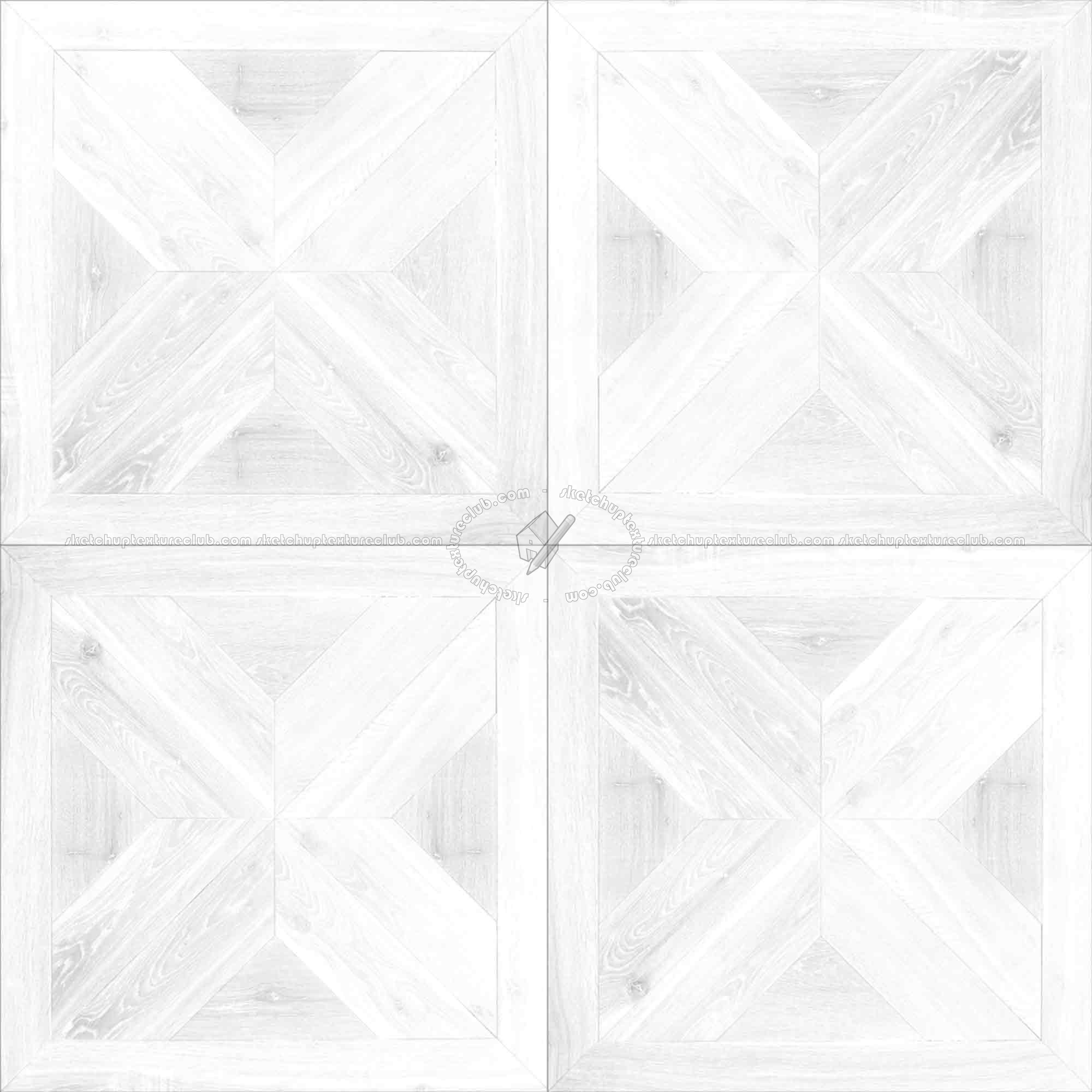 Textures   -   ARCHITECTURE   -   WOOD FLOORS   -   Geometric pattern  - Parquet geometric pattern texture seamless 04811 - Ambient occlusion