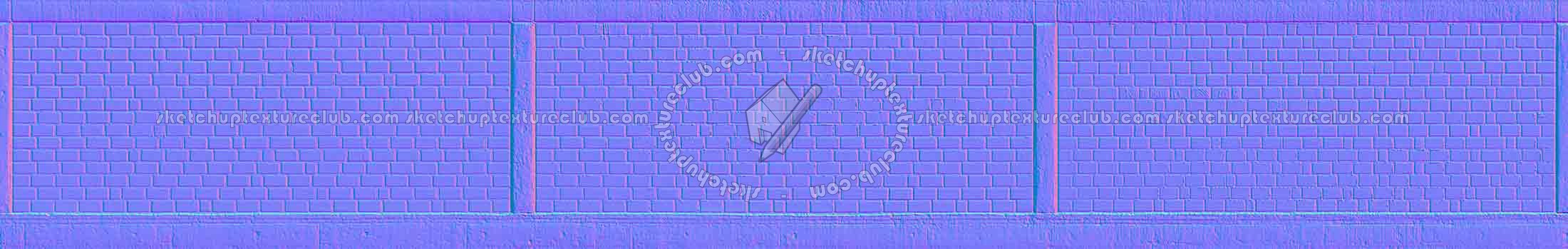 Textures   -   ARCHITECTURE   -   BRICKS   -   Facing Bricks   -   Smooth  - Wall facing smooth bricks texture seamless 00331 - Normal