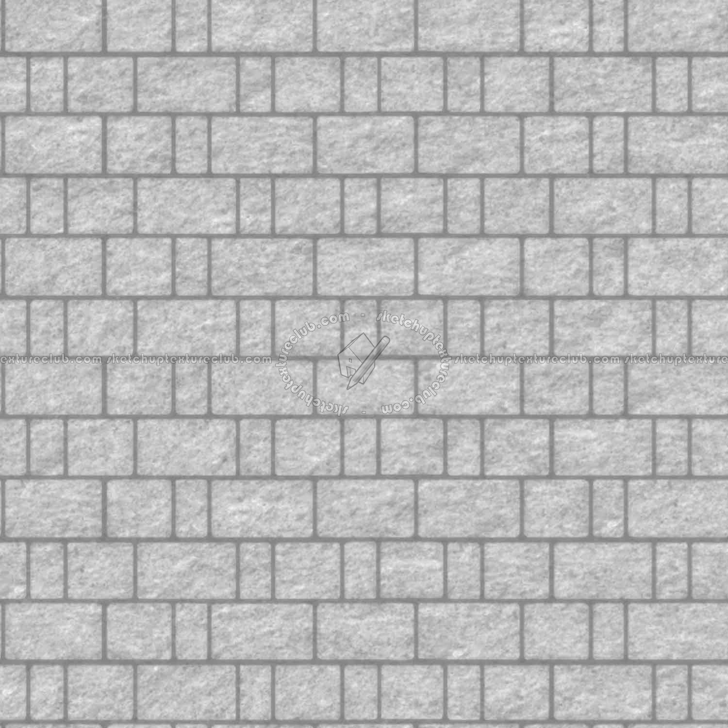Textures   -   ARCHITECTURE   -   STONES WALLS   -   Stone blocks  - Wall stone with regular blocks texture seamless 08381 - Displacement