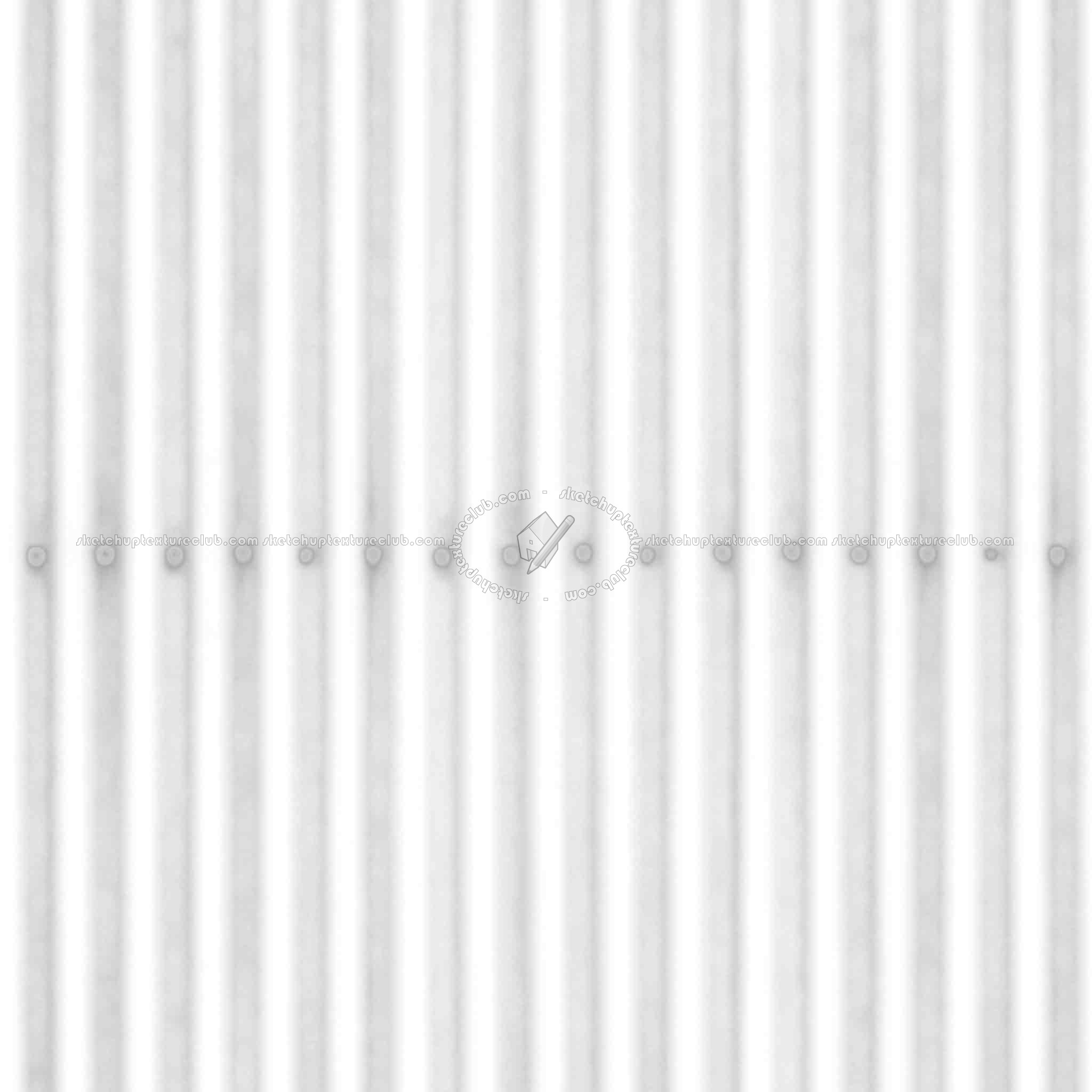 Textures   -   MATERIALS   -   METALS   -   Corrugated  - Corrugated metal texture seamless 10008 - Ambient occlusion