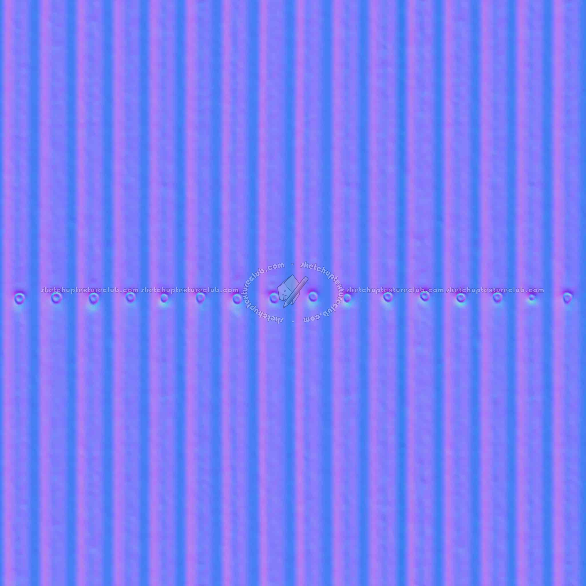 Textures   -   MATERIALS   -   METALS   -   Corrugated  - Corrugated metal texture seamless 10008 - Normal