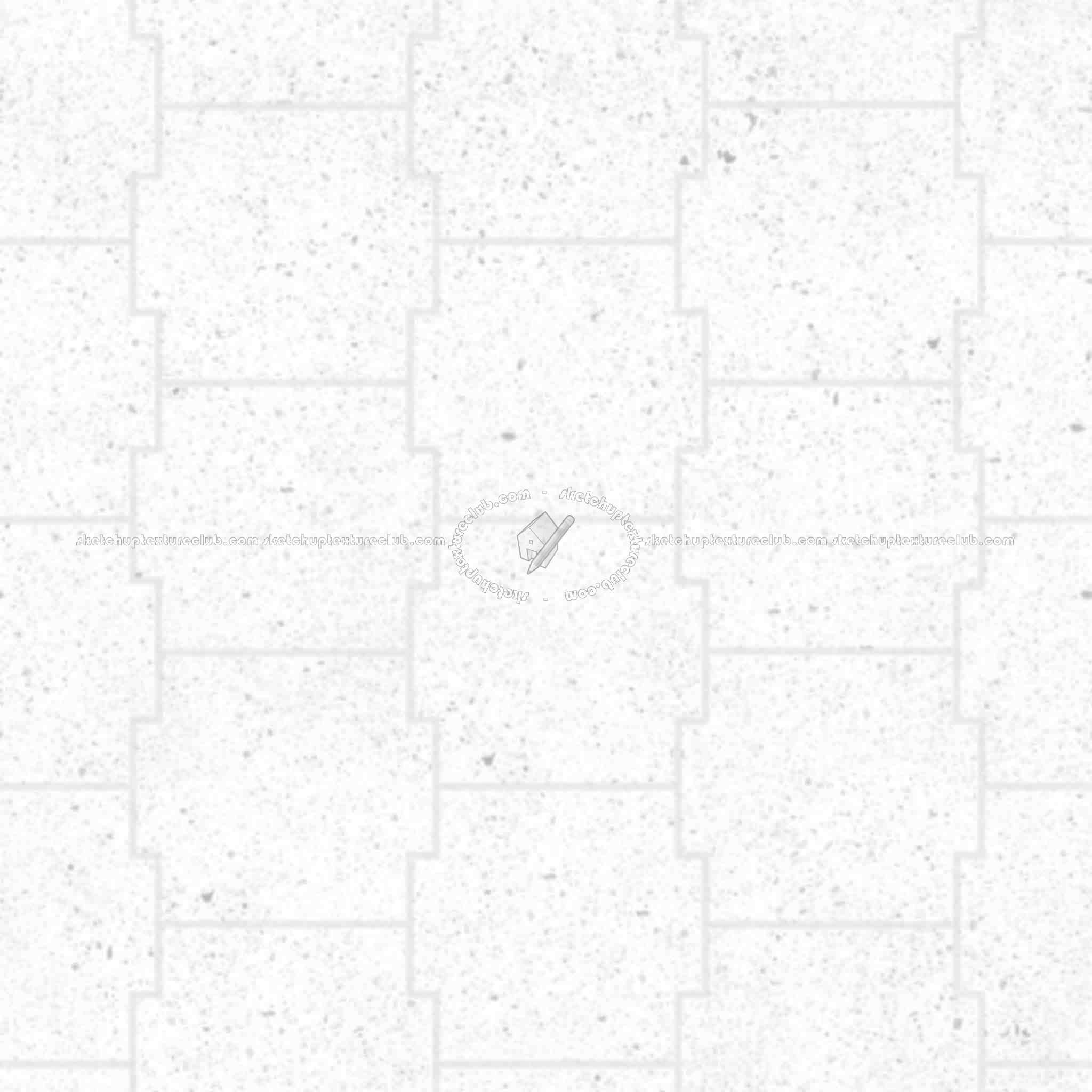 Textures   -   ARCHITECTURE   -   PAVING OUTDOOR   -   Pavers stone   -   Blocks mixed  - Pavers stone mixed size texture seamless 06177 - Ambient occlusion