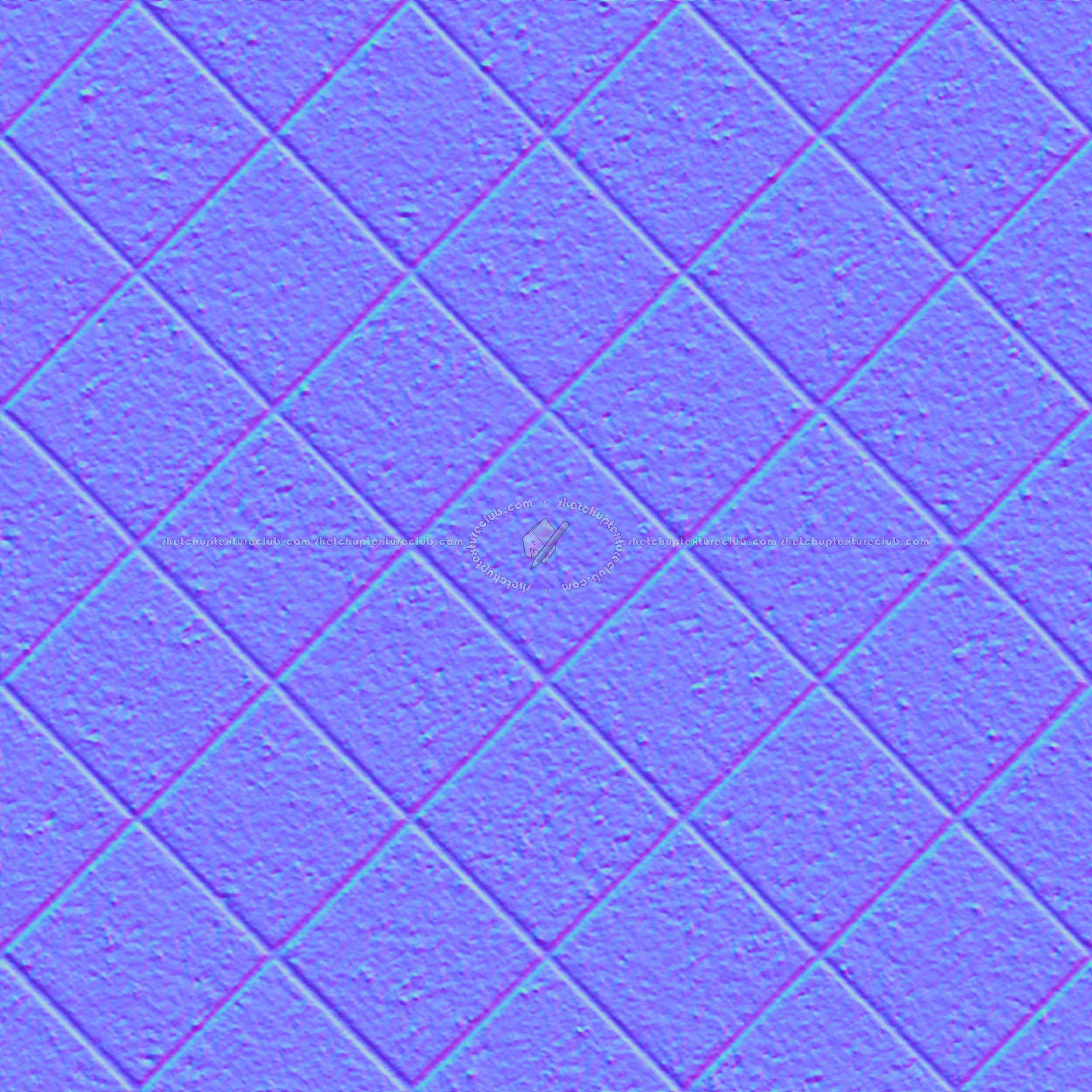 Textures   -   ARCHITECTURE   -   PAVING OUTDOOR   -   Concrete   -   Blocks regular  - Paving outdoor concrete regular block texture seamless 05716 - Normal