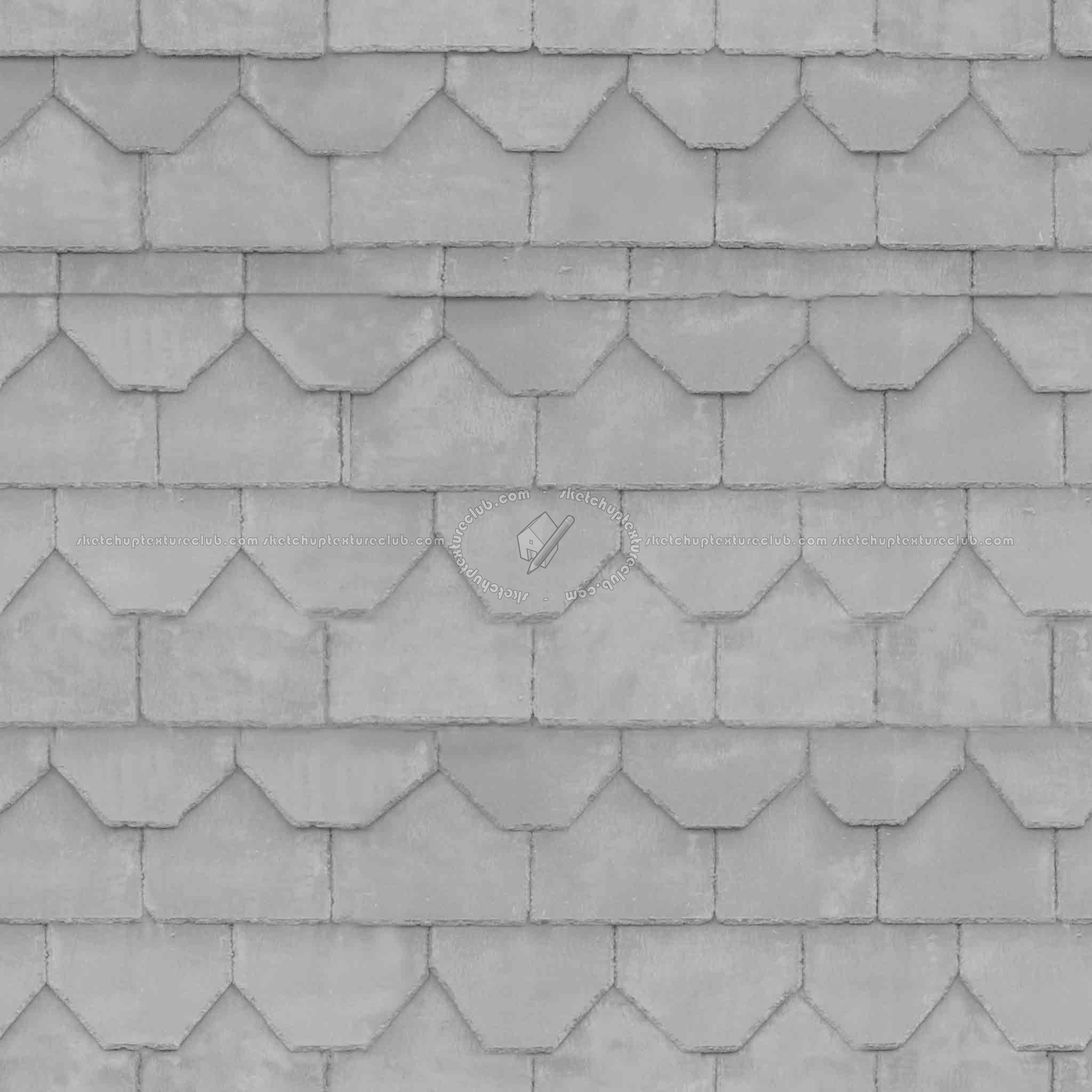 Textures   -   ARCHITECTURE   -   ROOFINGS   -   Slate roofs  - Slate roofing texture seamless 03985 - Bump