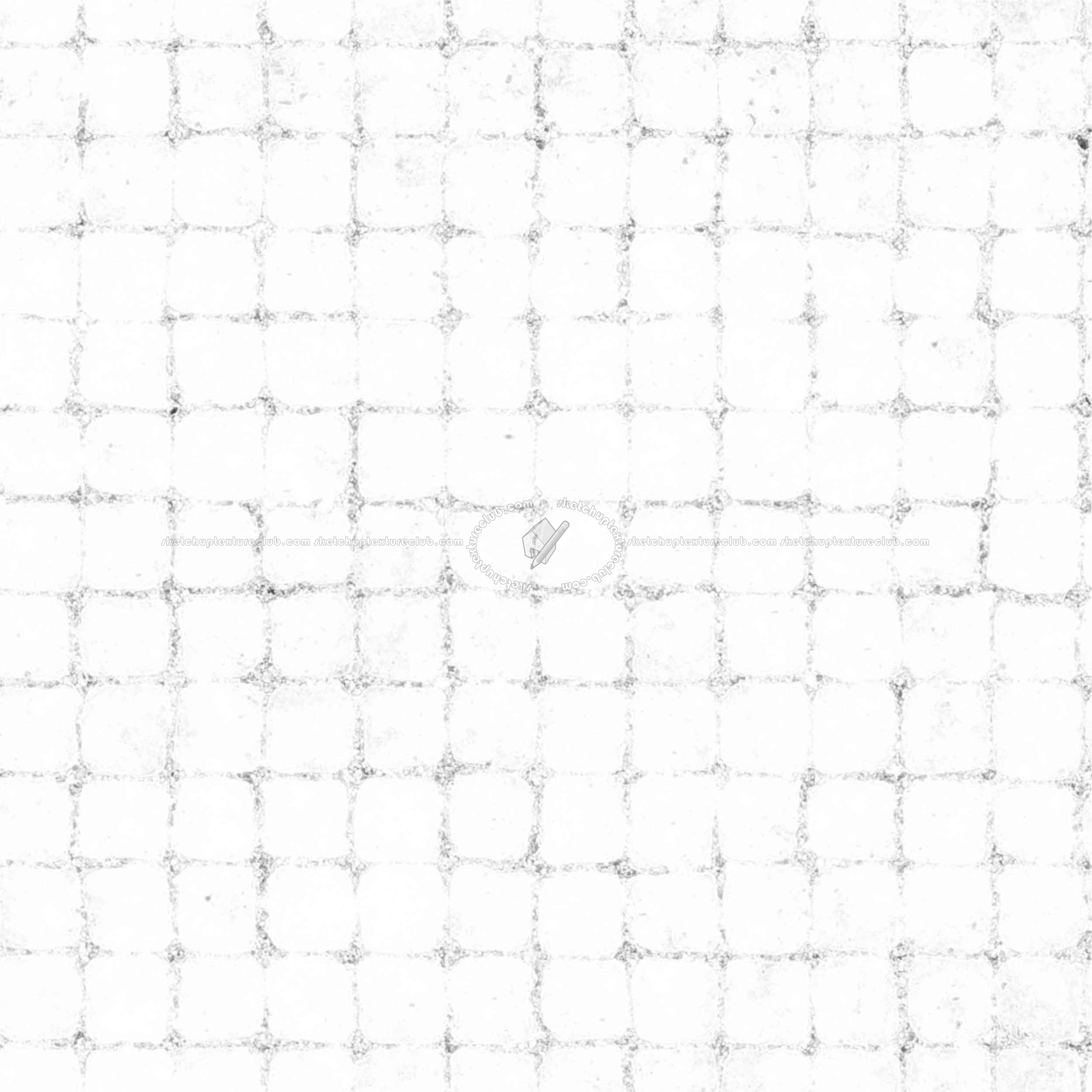 Textures   -   ARCHITECTURE   -   ROADS   -   Paving streets   -   Cobblestone  - Street paving cobblestone texture seamless 07423 - Ambient occlusion