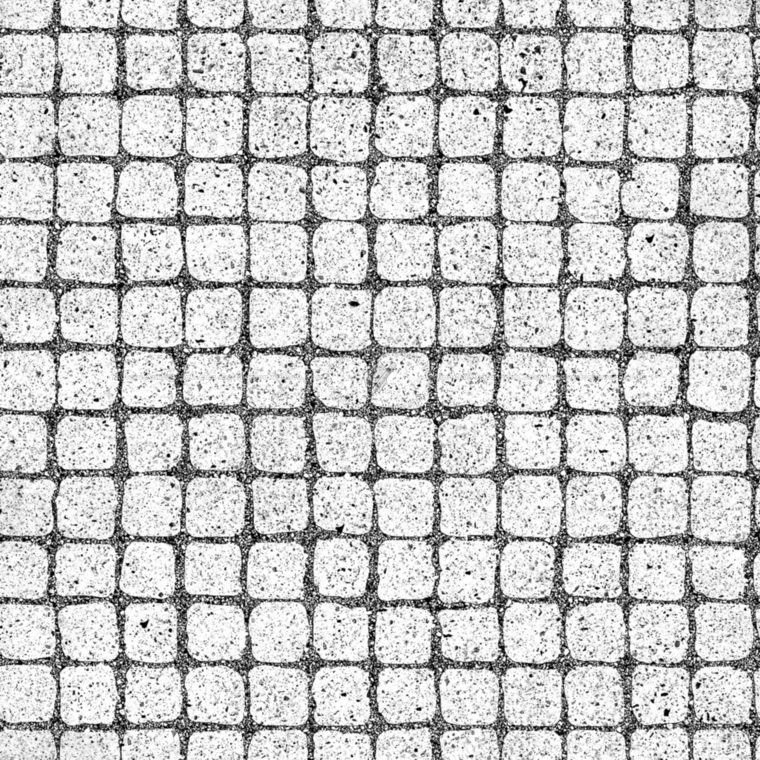 Textures   -   ARCHITECTURE   -   ROADS   -   Paving streets   -   Cobblestone  - Street paving cobblestone texture seamless 07423 - Bump