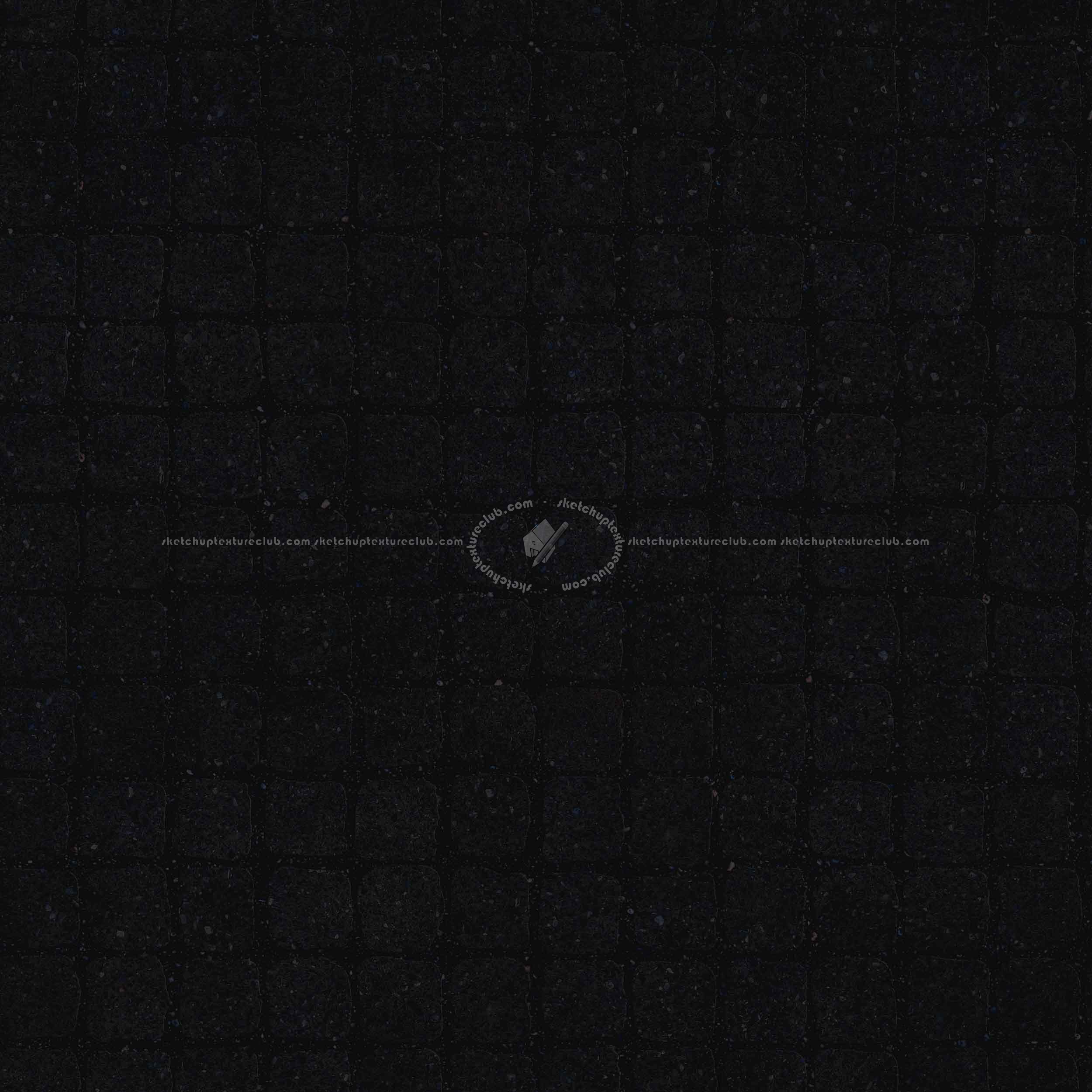 Textures   -   ARCHITECTURE   -   ROADS   -   Paving streets   -   Cobblestone  - Street paving cobblestone texture seamless 07423 - Specular