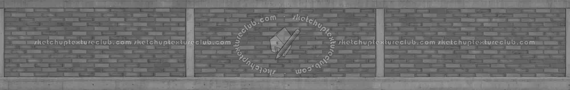 Textures   -   ARCHITECTURE   -   BRICKS   -   Facing Bricks   -   Smooth  - Wall facing smooth bricks texture seamless 00332 - Displacement