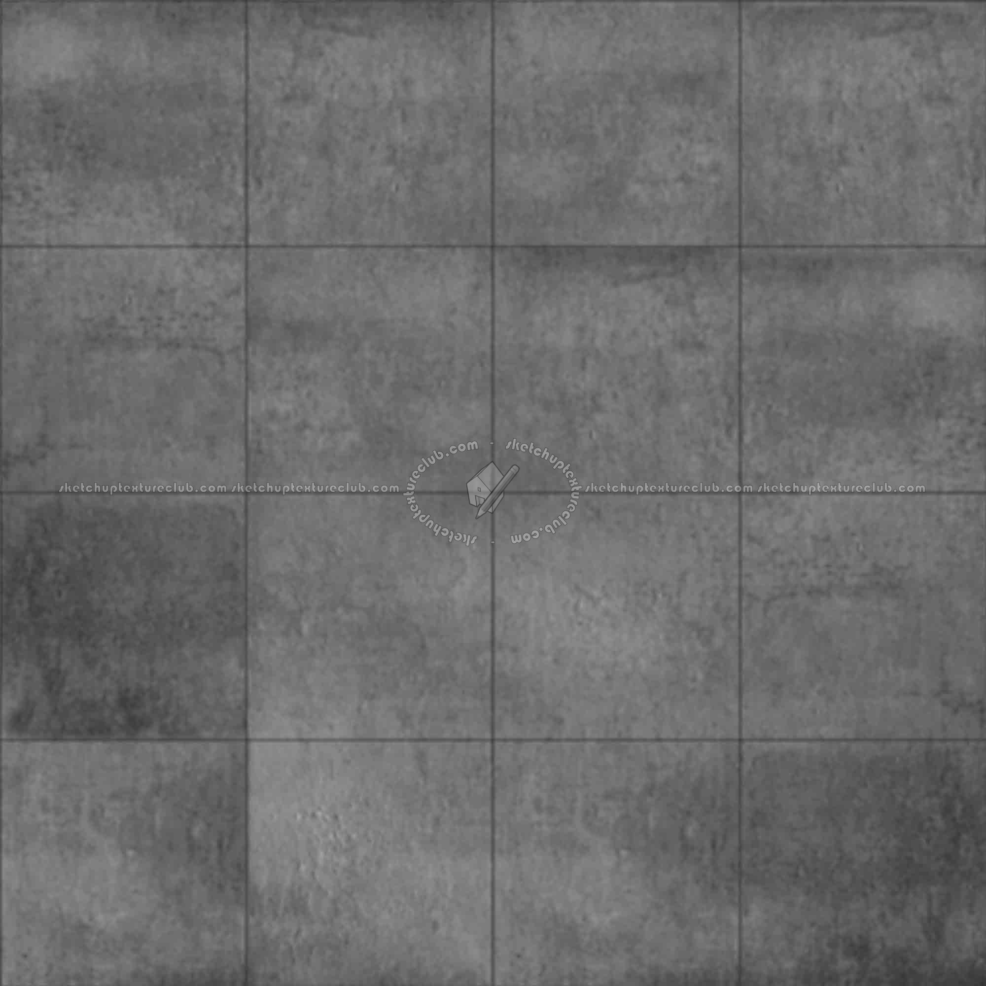 Textures   -   ARCHITECTURE   -   CONCRETE   -   Plates   -   Clean  - Concrete clean plates wall texture seamless 01714 - Displacement
