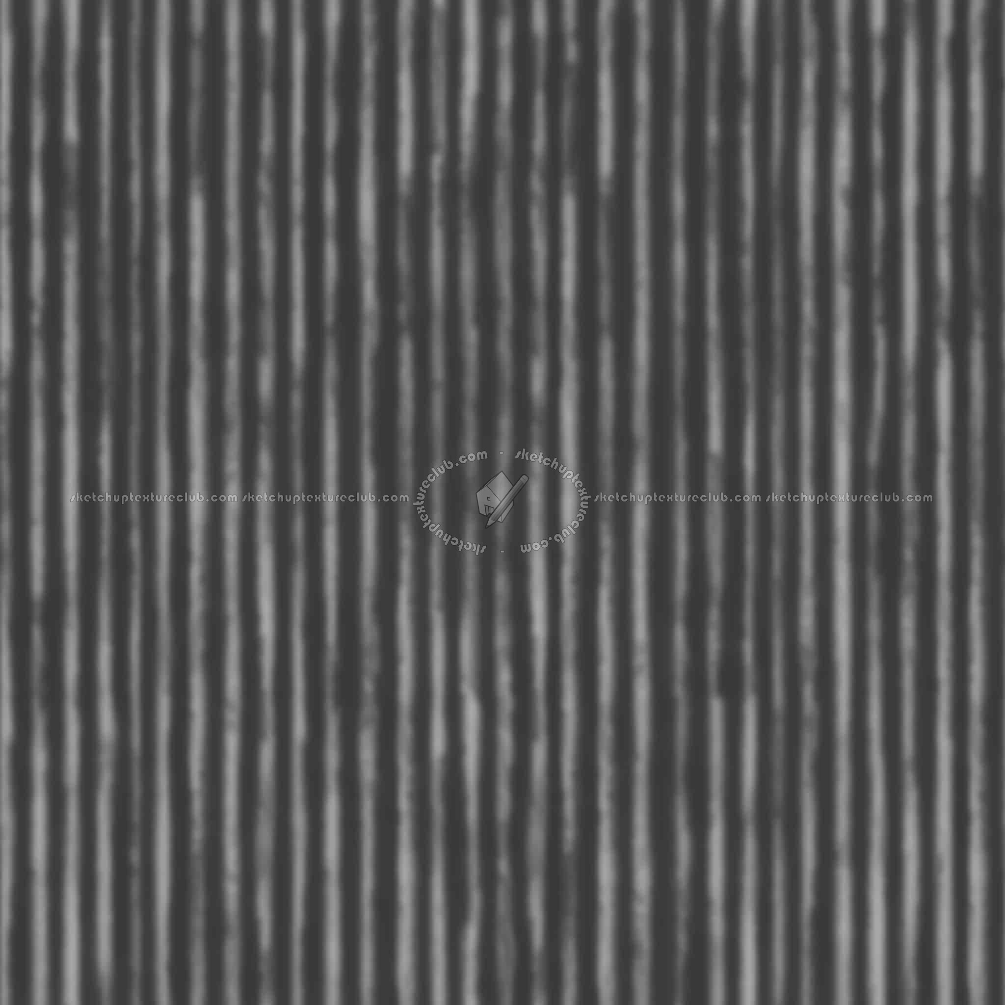 Textures   -   MATERIALS   -   METALS   -   Corrugated  - Dirty corrugated metal texture seamless 10009 - Displacement