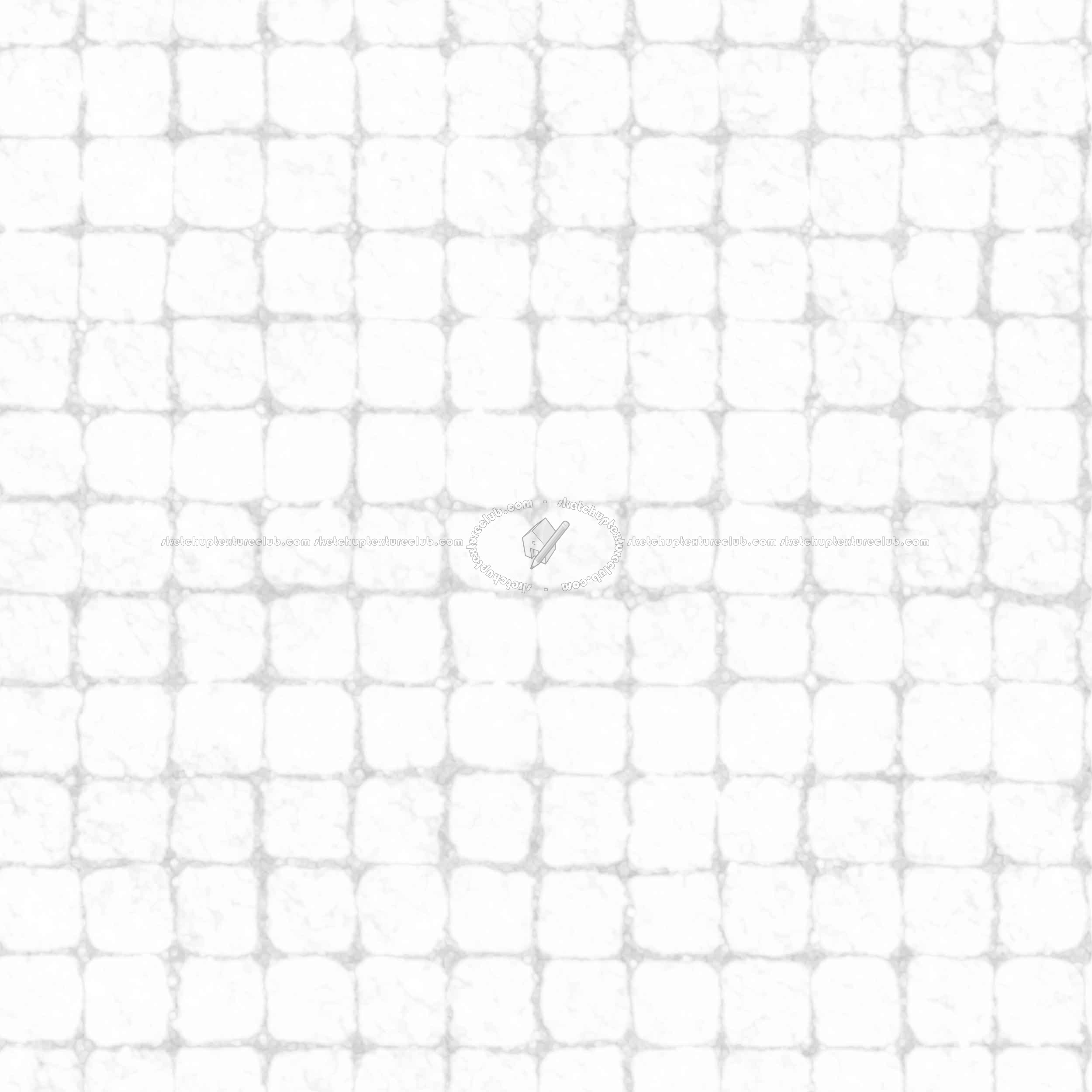 Textures   -   ARCHITECTURE   -   ROADS   -   Paving streets   -   Cobblestone  - Street paving cobblestone texture seamless 07424 - Ambient occlusion