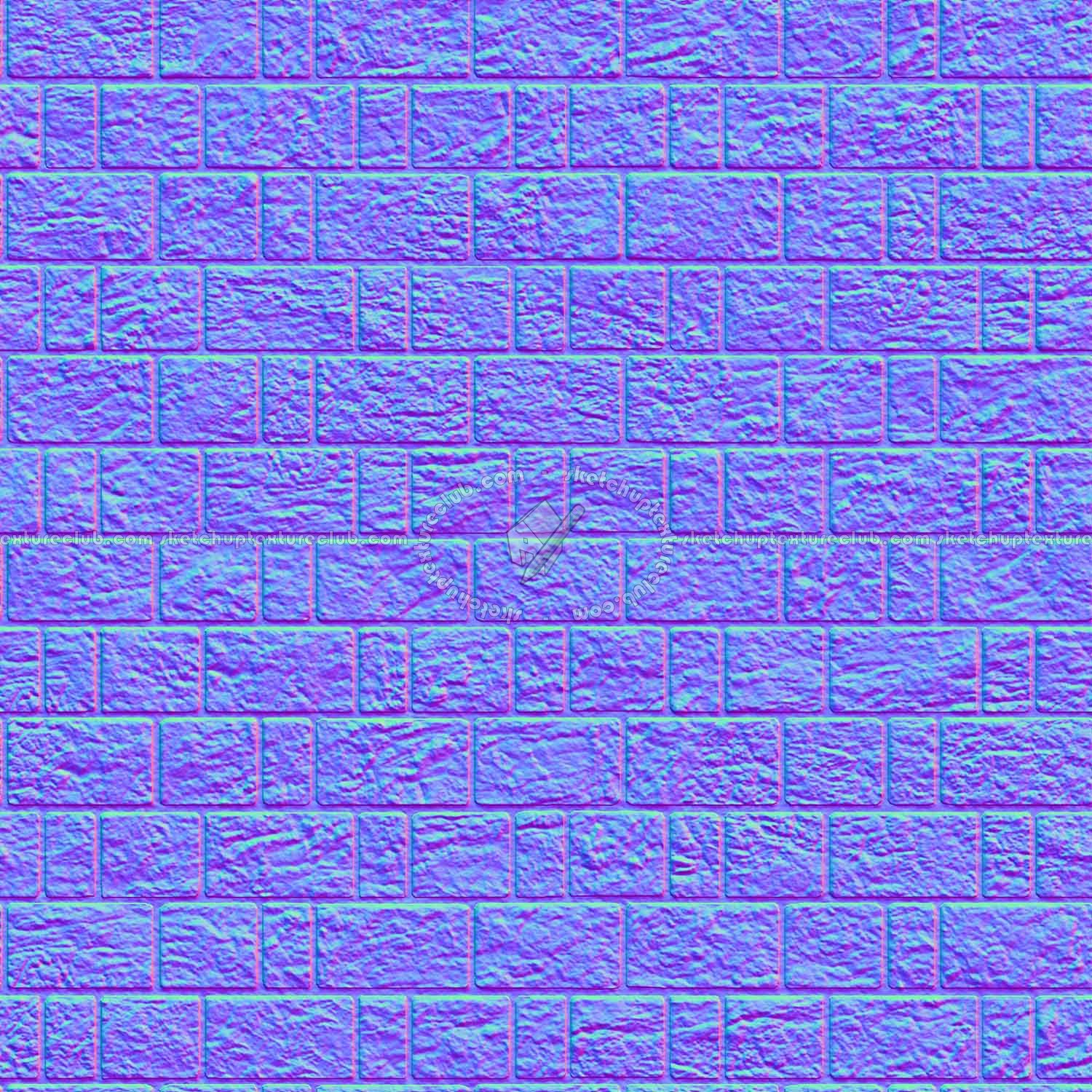 Textures   -   ARCHITECTURE   -   STONES WALLS   -   Stone blocks  - Wall stone with regular blocks texture seamless 08383 - Normal