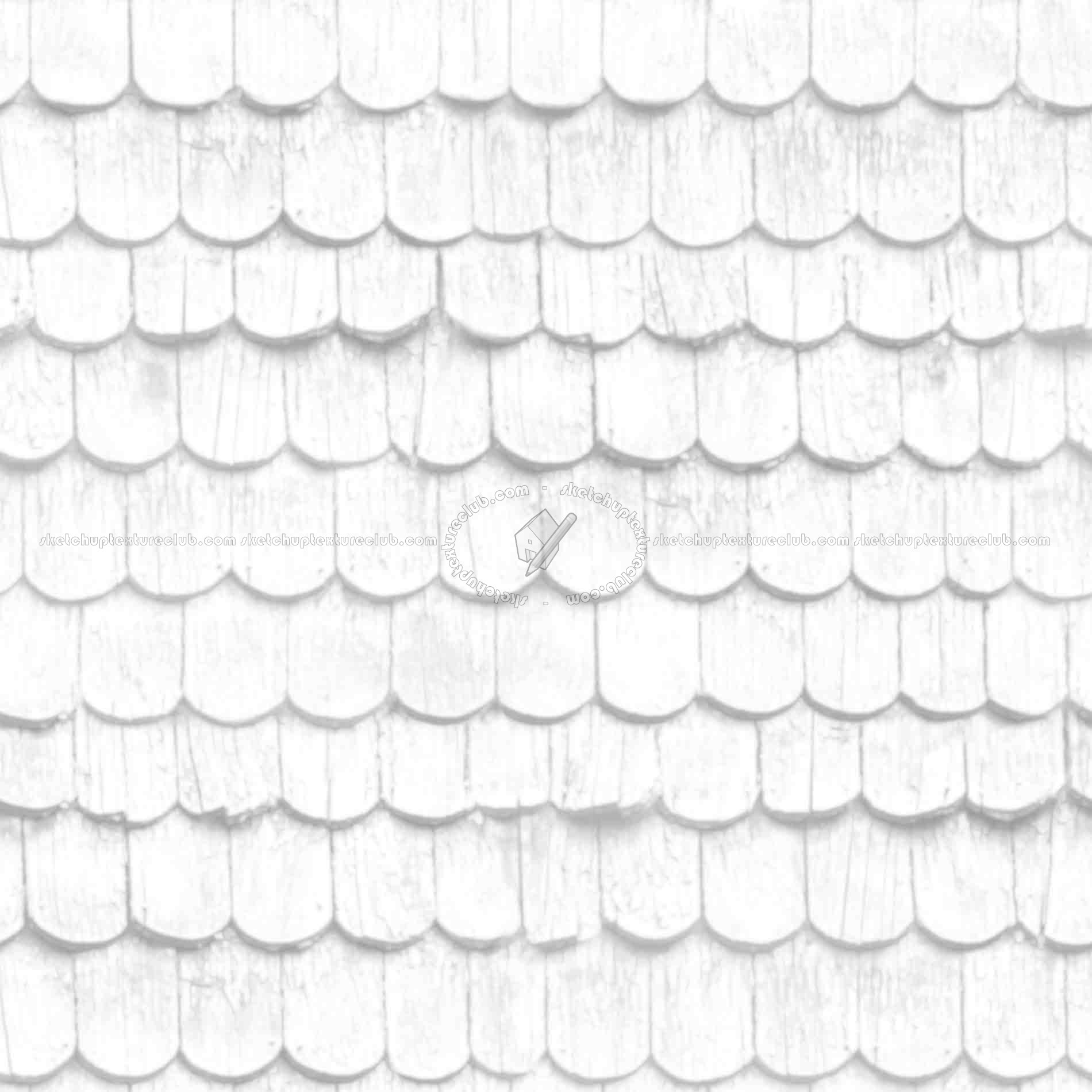 Textures   -   ARCHITECTURE   -   ROOFINGS   -   Shingles wood  - Wood shingle roof texture seamless 03872 - Ambient occlusion