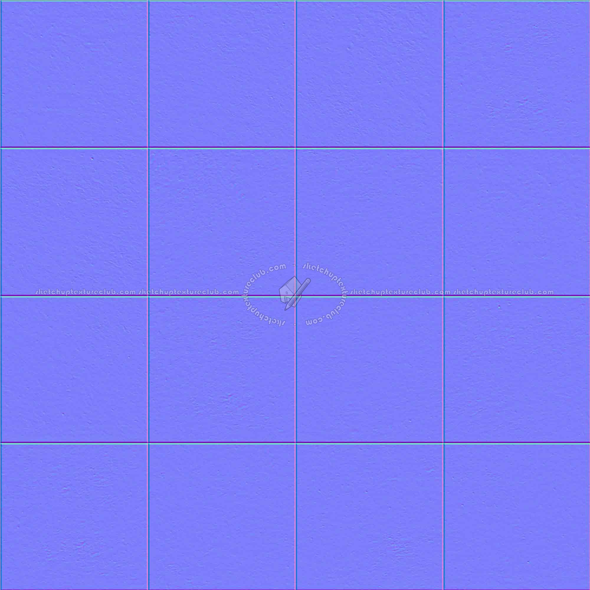 Textures   -   ARCHITECTURE   -   CONCRETE   -   Plates   -   Clean  - Concrete clean plates wall texture seamless 01715 - Normal