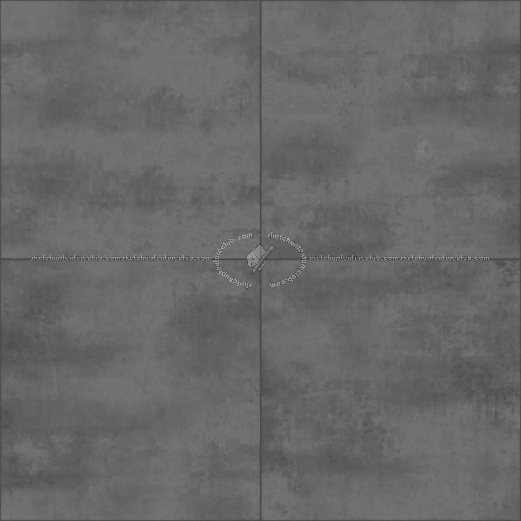 Textures   -   ARCHITECTURE   -   CONCRETE   -   Plates   -   Dirty  - Concrete dirt plates wall texture seamless 01808 - Displacement