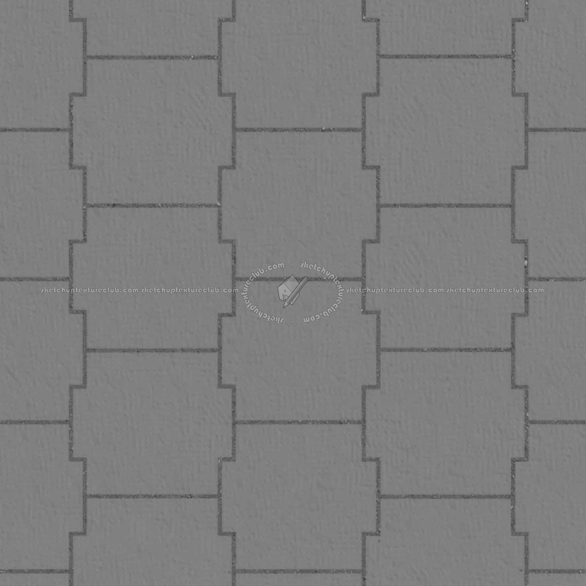 Textures   -   ARCHITECTURE   -   PAVING OUTDOOR   -   Pavers stone   -   Blocks mixed  - Pavers stone mixed size texture seamless 06179 - Displacement