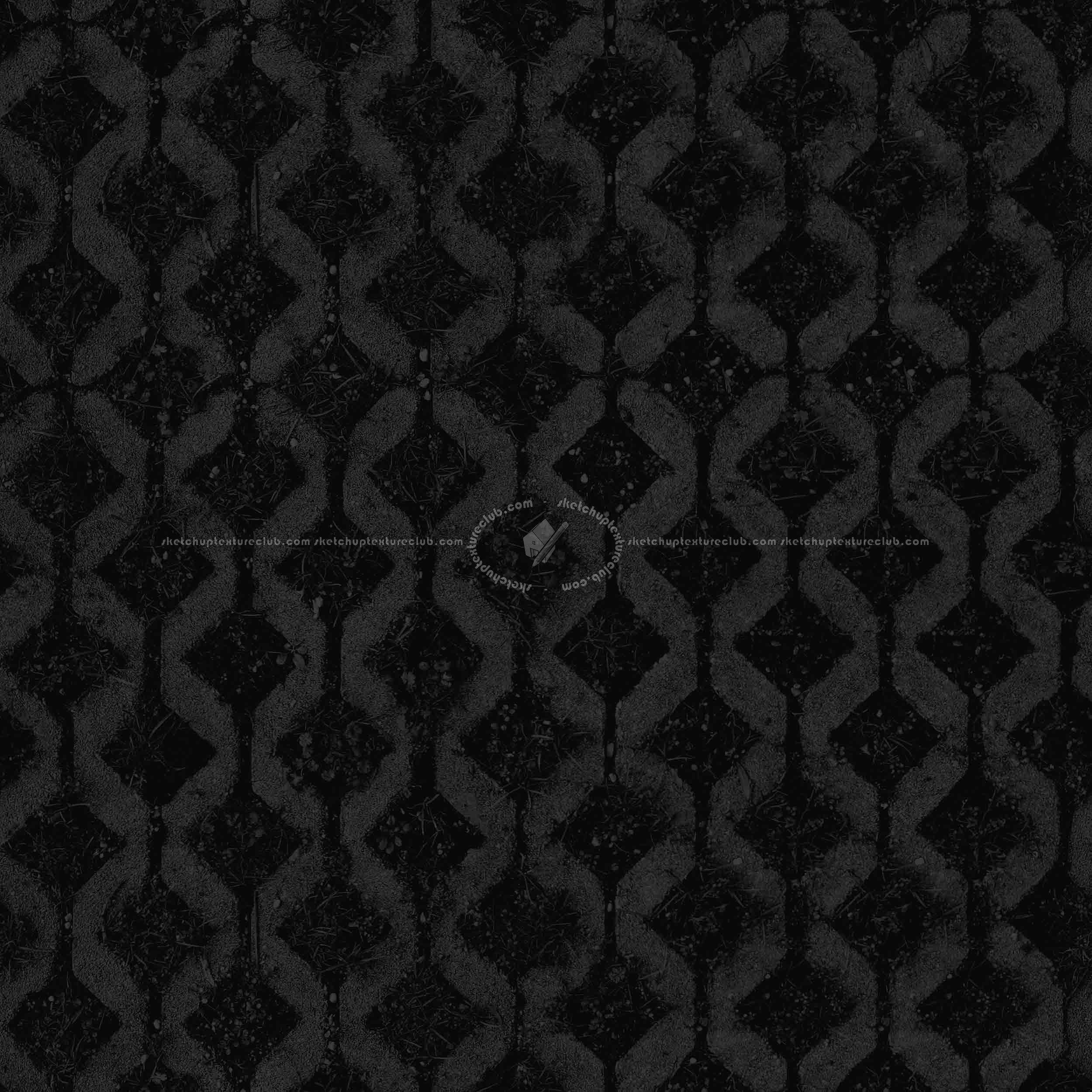 Textures   -   ARCHITECTURE   -   PAVING OUTDOOR   -   Parks Paving  - Bricks park paving texture seamless 20193 - Specular