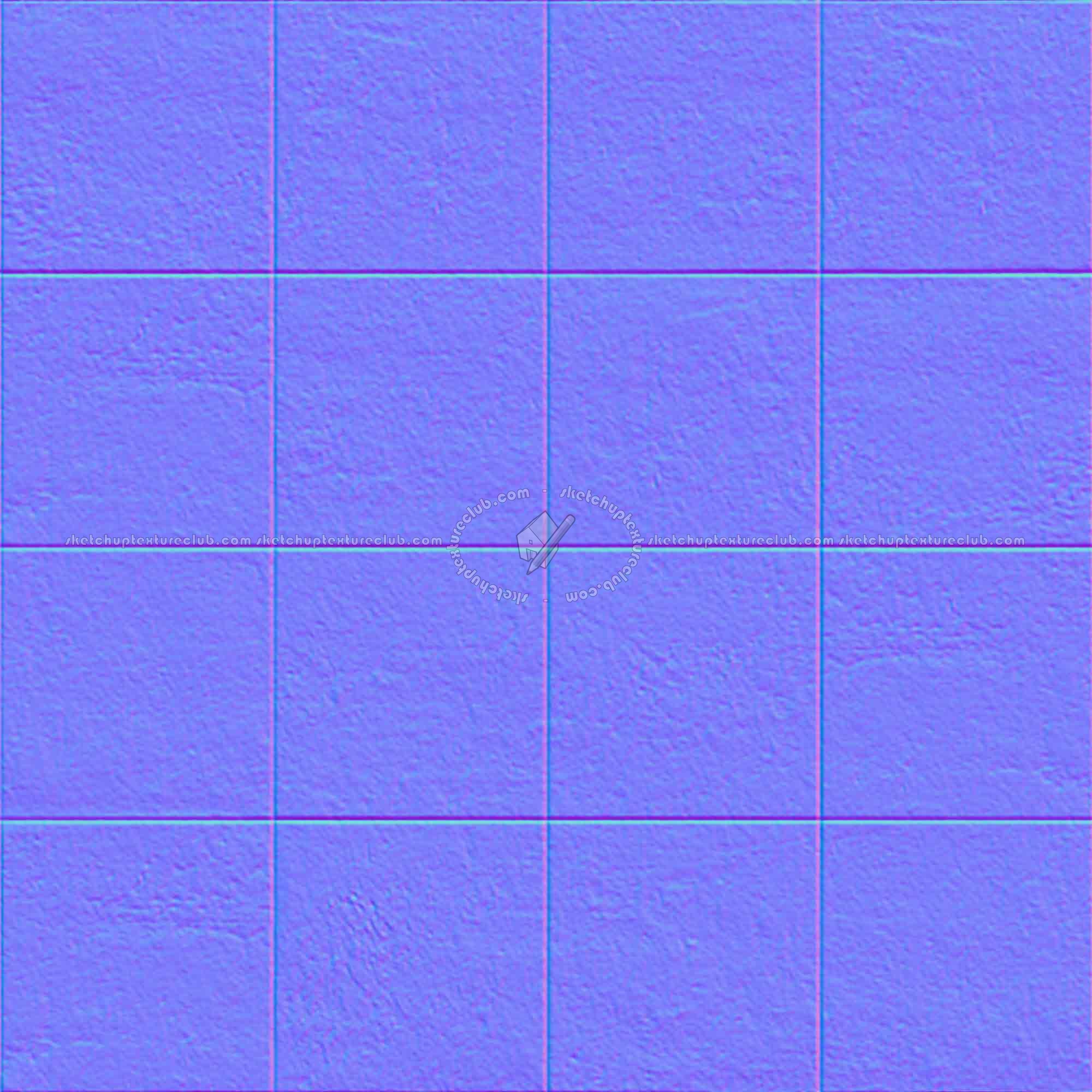 Textures   -   ARCHITECTURE   -   CONCRETE   -   Plates   -   Clean  - Concrete clean plates wall texture seamless 01716 - Normal