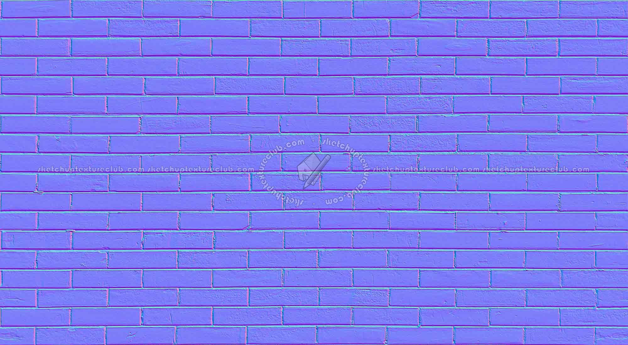 Textures   -   ARCHITECTURE   -   BRICKS   -   Facing Bricks   -   Smooth  - Facing smooth bricks texture seamless 19362 - Normal