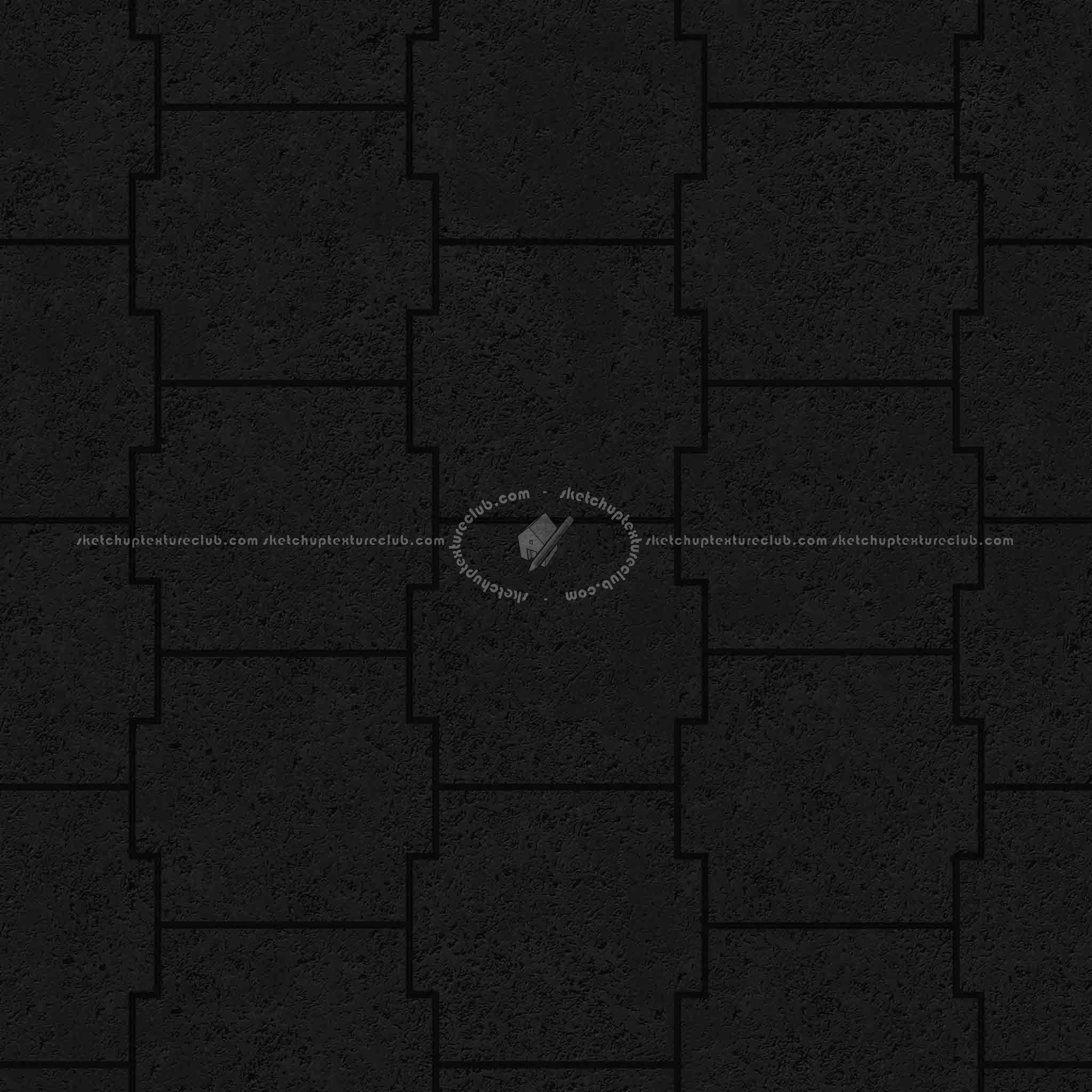 Textures   -   ARCHITECTURE   -   PAVING OUTDOOR   -   Pavers stone   -   Blocks mixed  - Pavers stone mixed size texture seamless 06180 - Specular