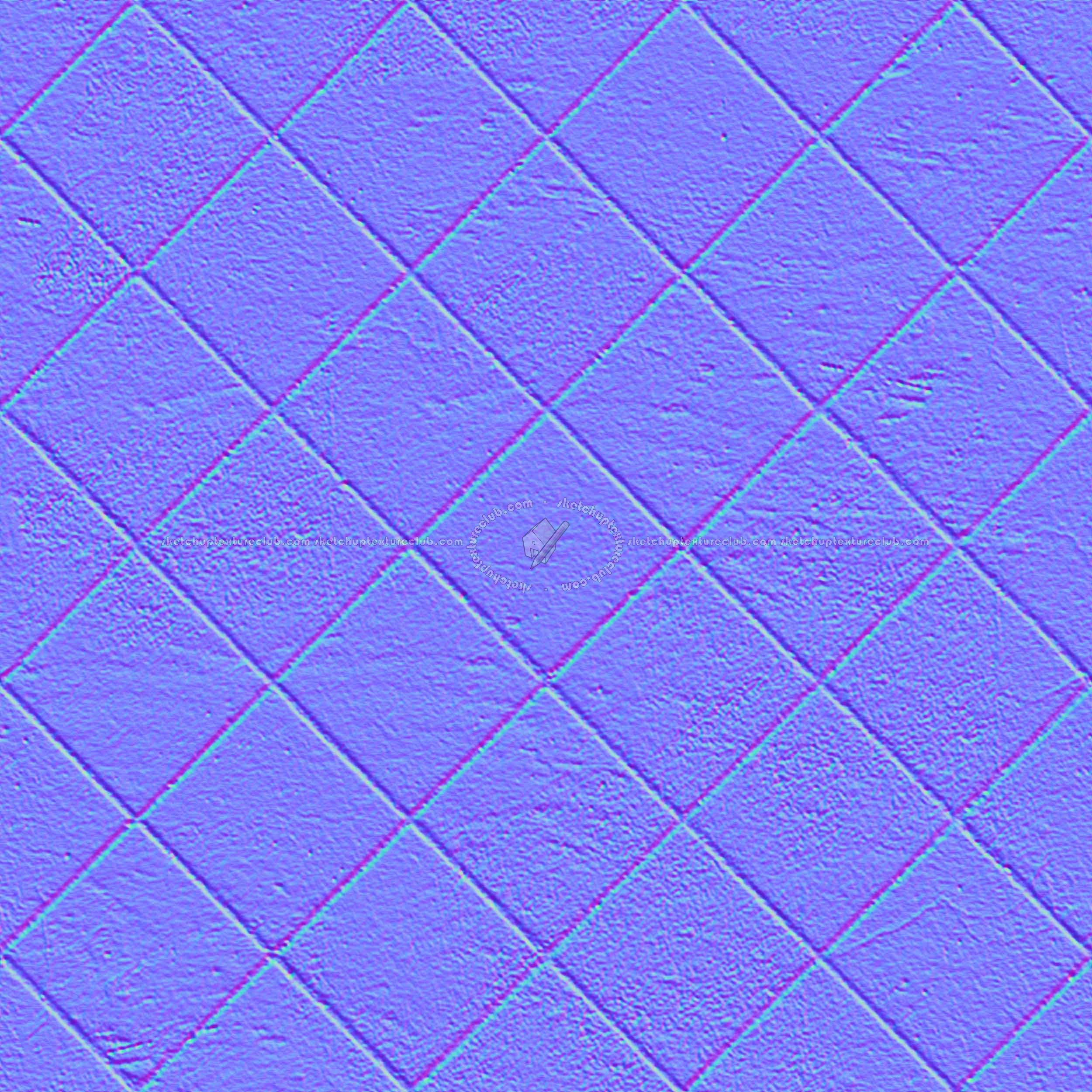 Textures - ARCHITECTURE - PAVING OUTDOOR - Concrete - Blocks regular - Paving outdoor concrete regular block texture seamless 05719 - Normal