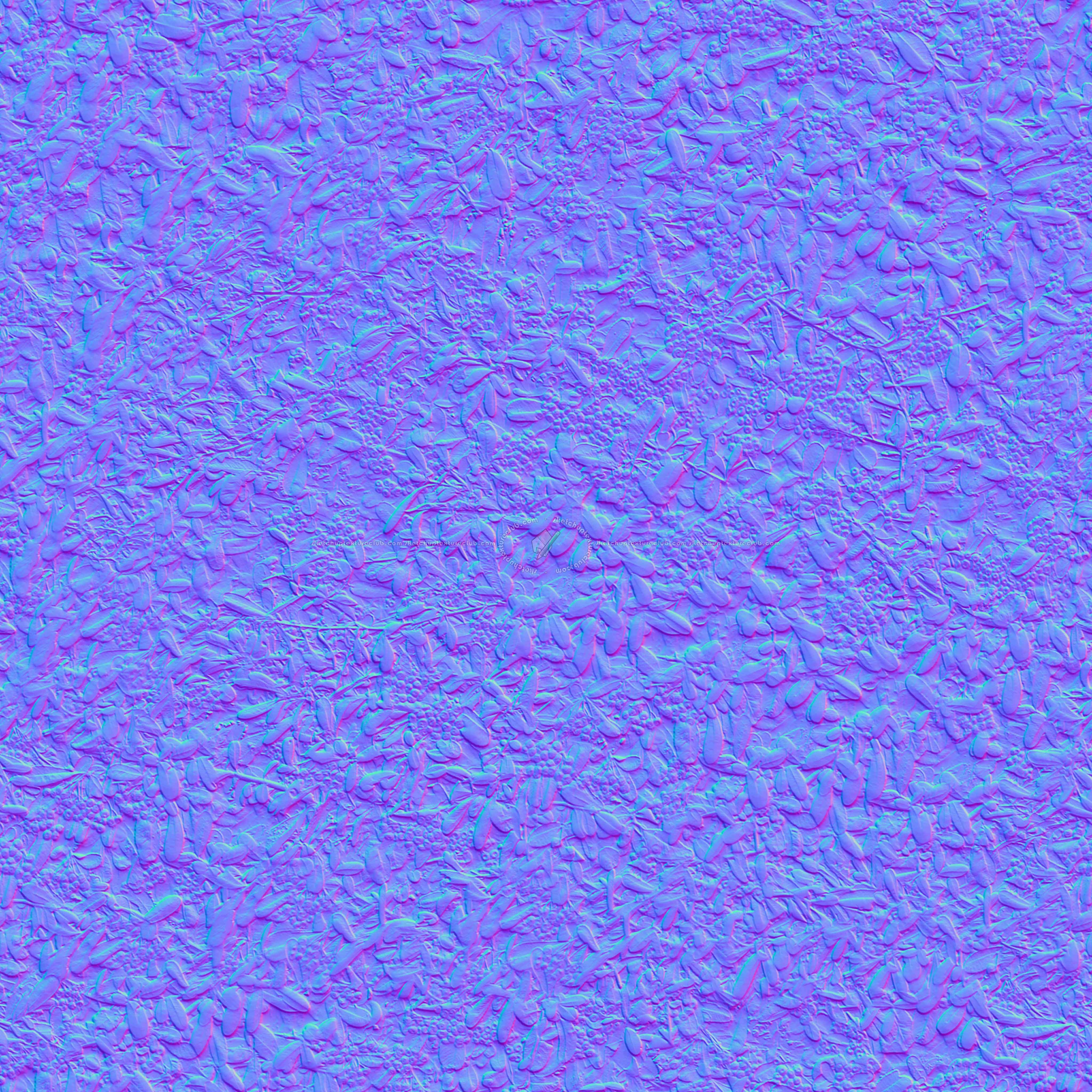 Textures   -   NATURE ELEMENTS   -   VEGETATION   -   Hedges  - pyracantha hedge PBR texture-seamless 22174 - Normal