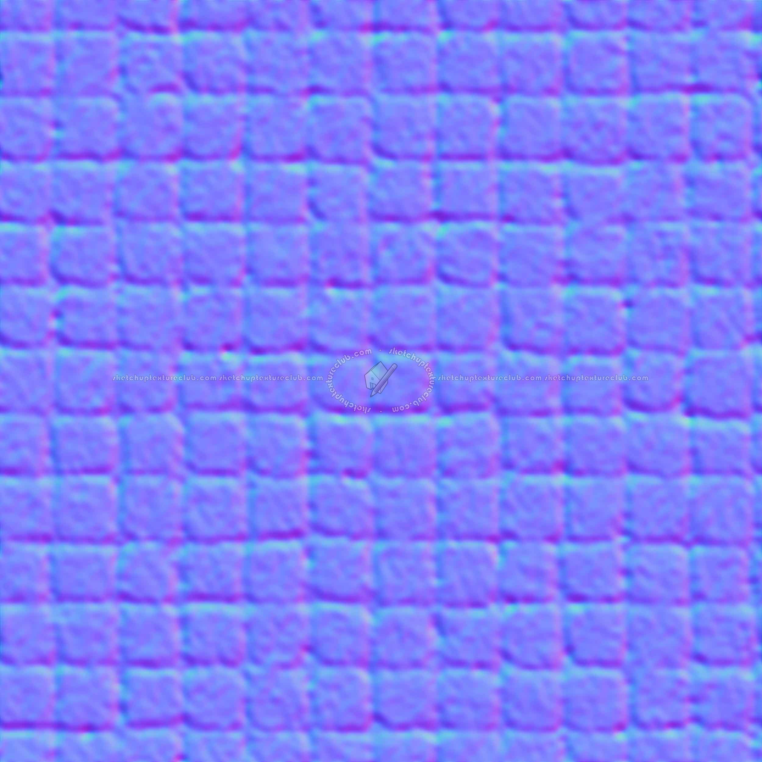 Textures   -   ARCHITECTURE   -   ROADS   -   Paving streets   -   Cobblestone  - Street paving cobblestone texture seamless 07426 - Normal