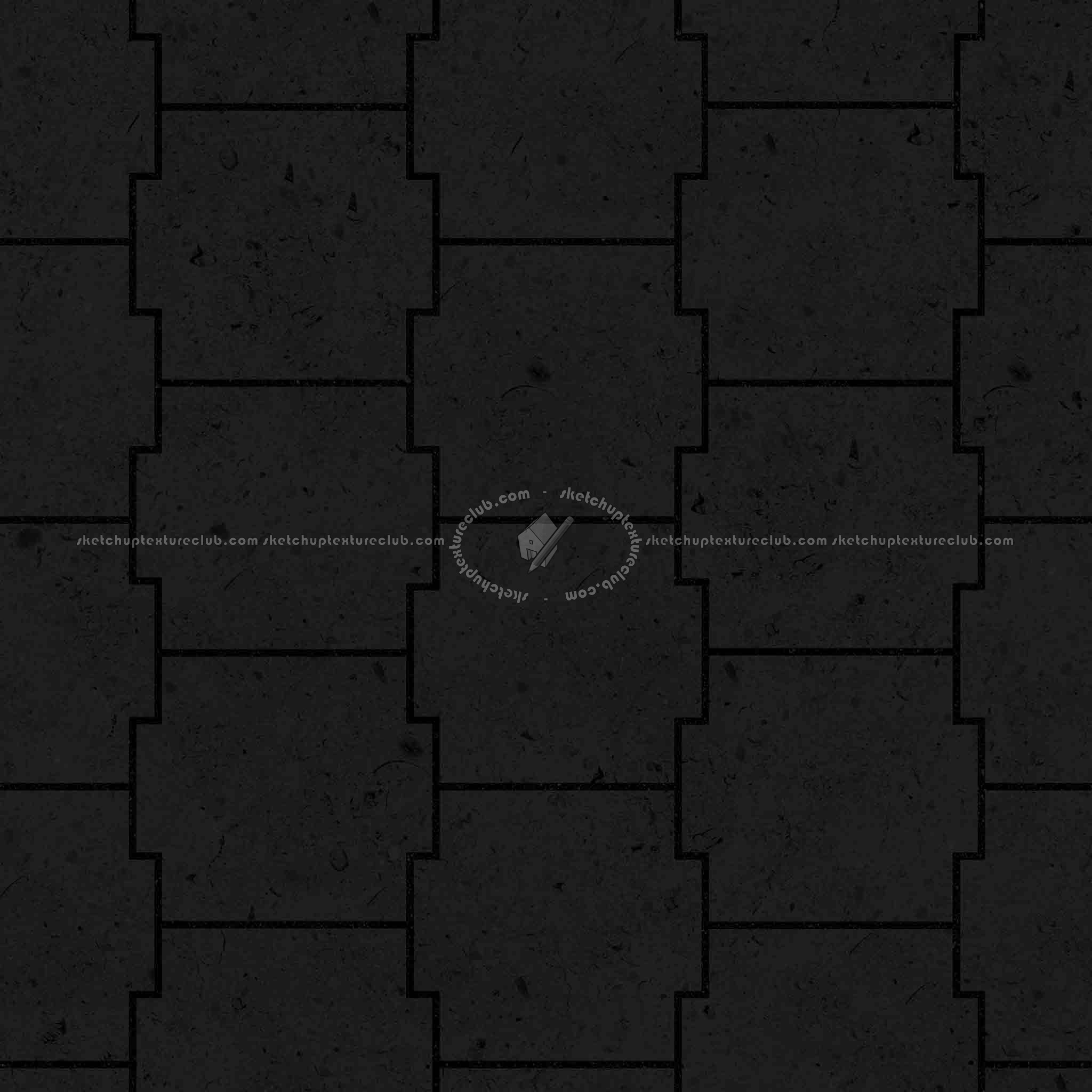 Textures   -   ARCHITECTURE   -   PAVING OUTDOOR   -   Pavers stone   -   Blocks mixed  - Pavers stone mixed size texture seamless 06181 - Specular