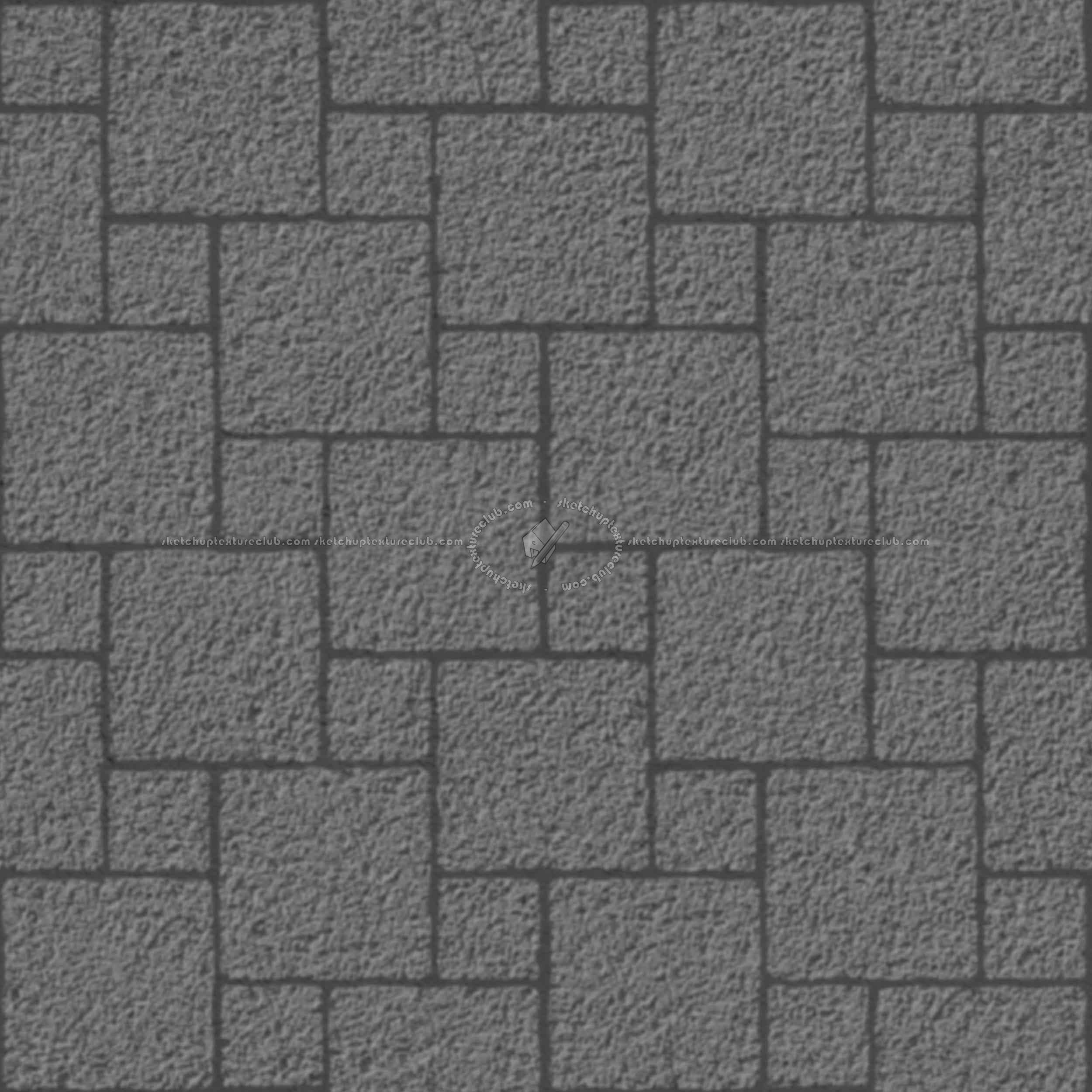 Textures   -   ARCHITECTURE   -   PAVING OUTDOOR   -   Concrete   -   Blocks regular  - Paving outdoor concrete regular block texture seamless 05720 - Displacement