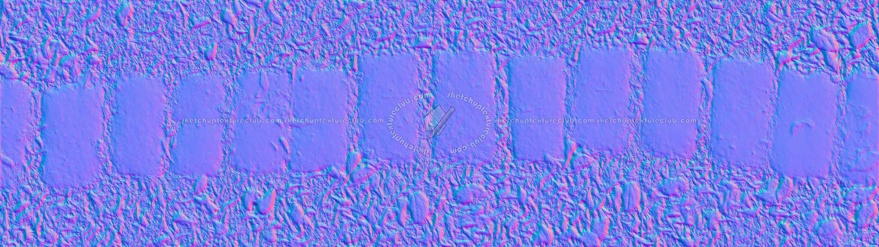 Textures   -   ARCHITECTURE   -   PAVING OUTDOOR   -   Parks Paving  - Stone park paving texture seamless 20495 - Normal