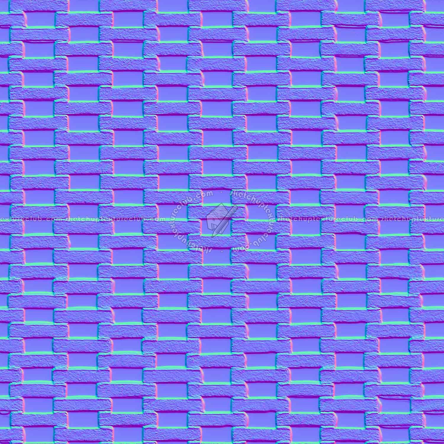 Textures   -   ARCHITECTURE   -   BRICKS   -   Facing Bricks   -   Smooth  - Wall facing smooth bricks texture seamless 19368 - Normal