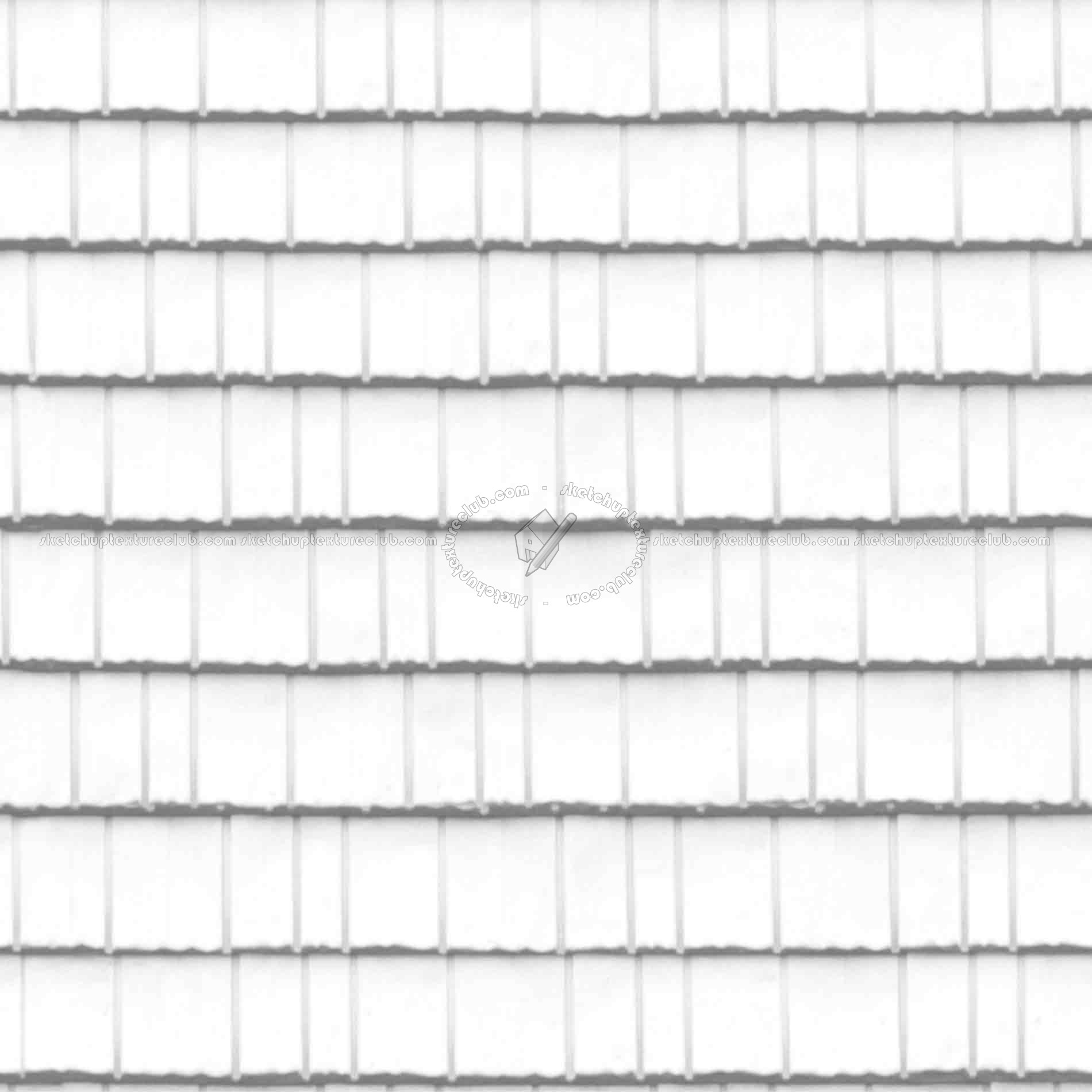 Textures   -   ARCHITECTURE   -   ROOFINGS   -   Shingles wood  - Wood shingle roof texture seamless 03877 - Ambient occlusion
