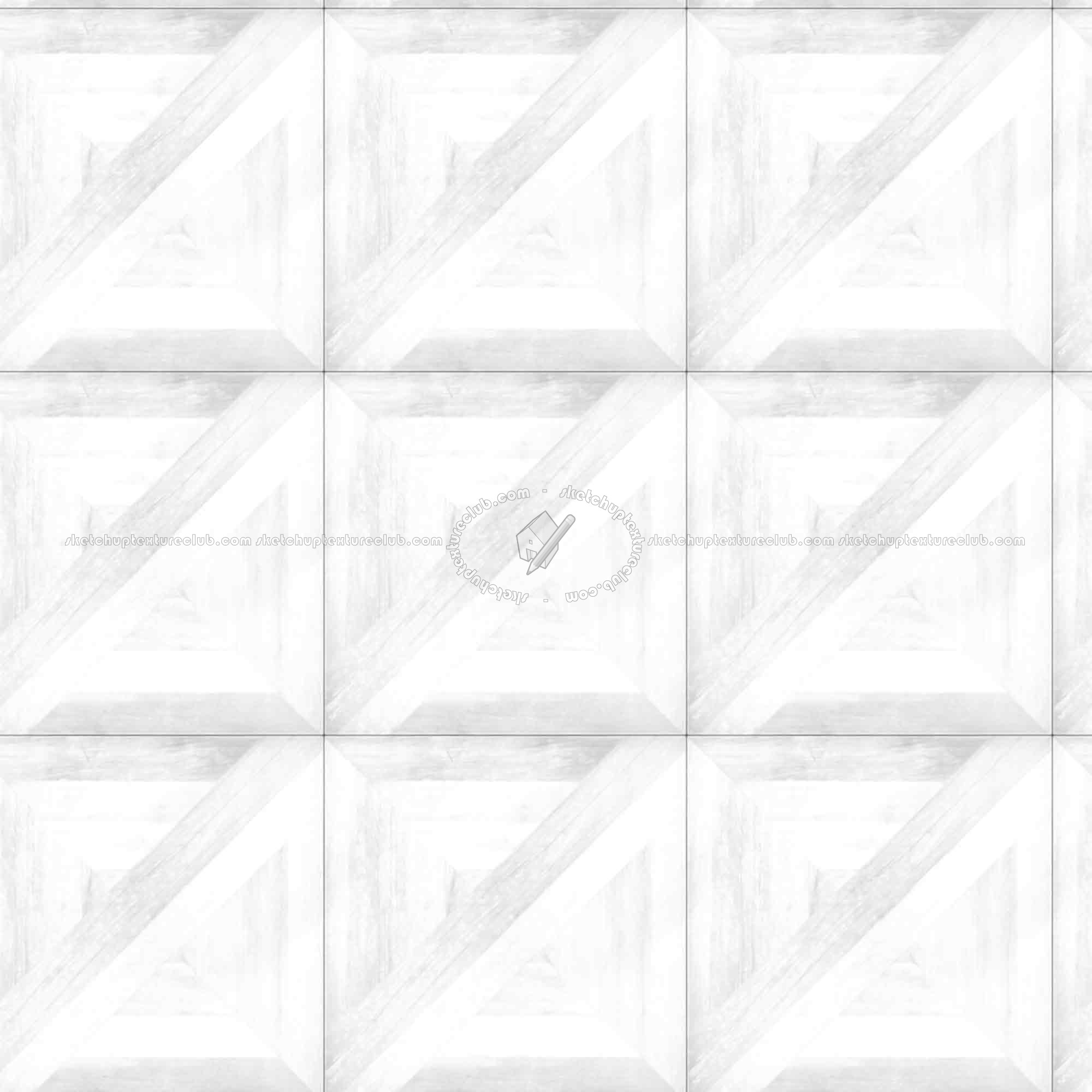 Textures   -   ARCHITECTURE   -   WOOD FLOORS   -   Geometric pattern  - Parquet geometric pattern texture seamless 04817 - Ambient occlusion