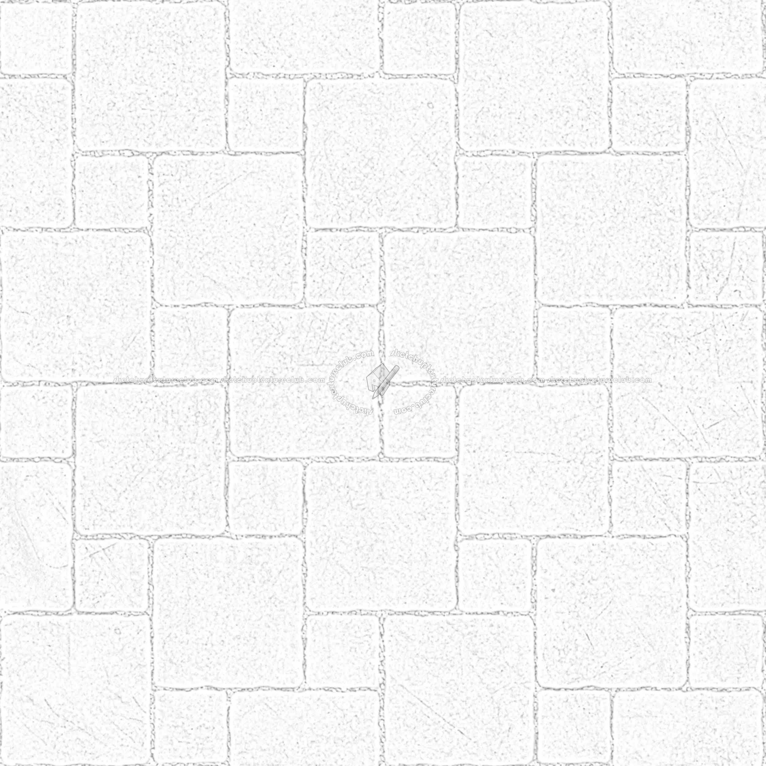 Textures - ARCHITECTURE - PAVING OUTDOOR - Concrete - Blocks regular - Paving outdoor concrete regular block texture seamless 05721 - Ambient occlusion