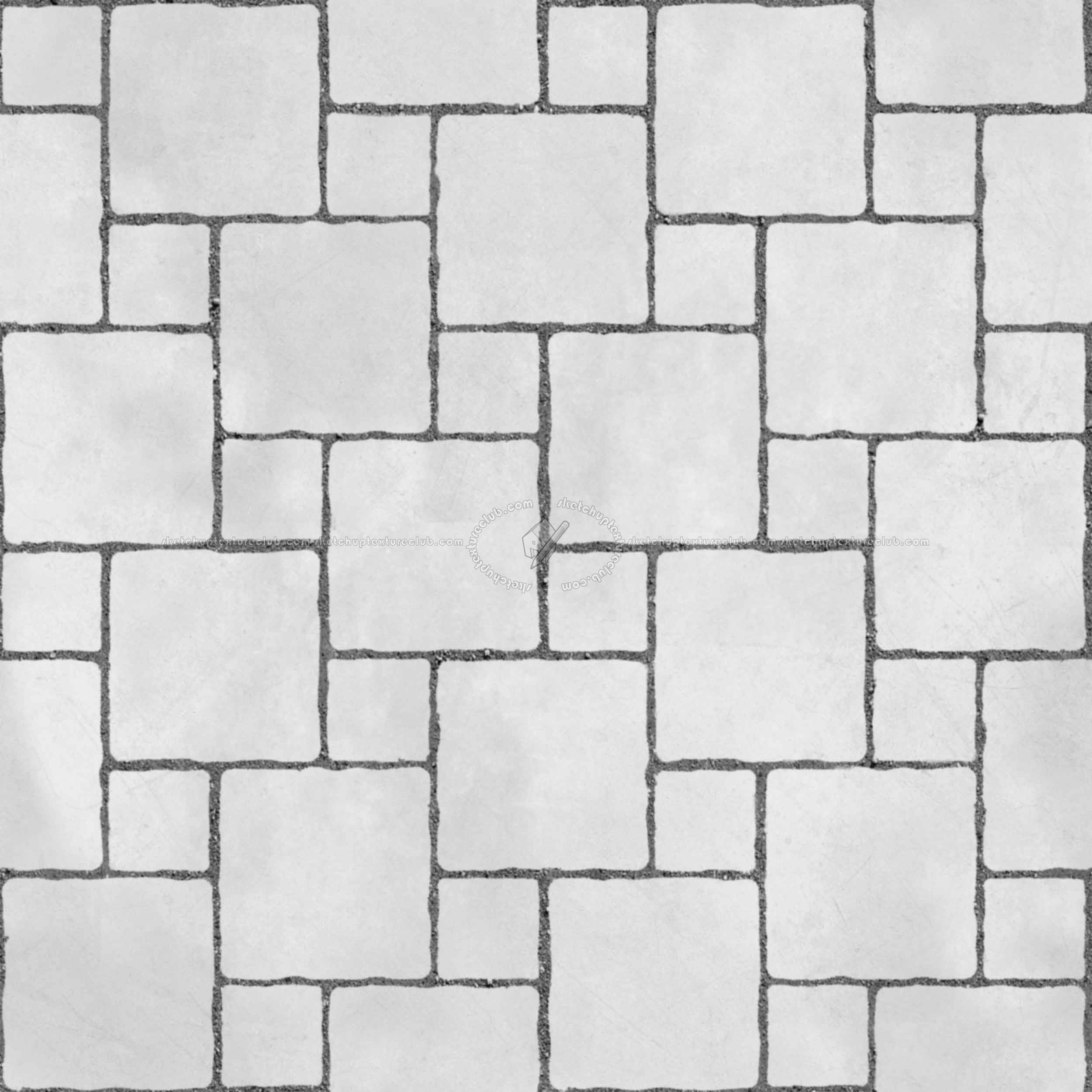 Textures - ARCHITECTURE - PAVING OUTDOOR - Concrete - Blocks regular - Paving outdoor concrete regular block texture seamless 05721 - Bump