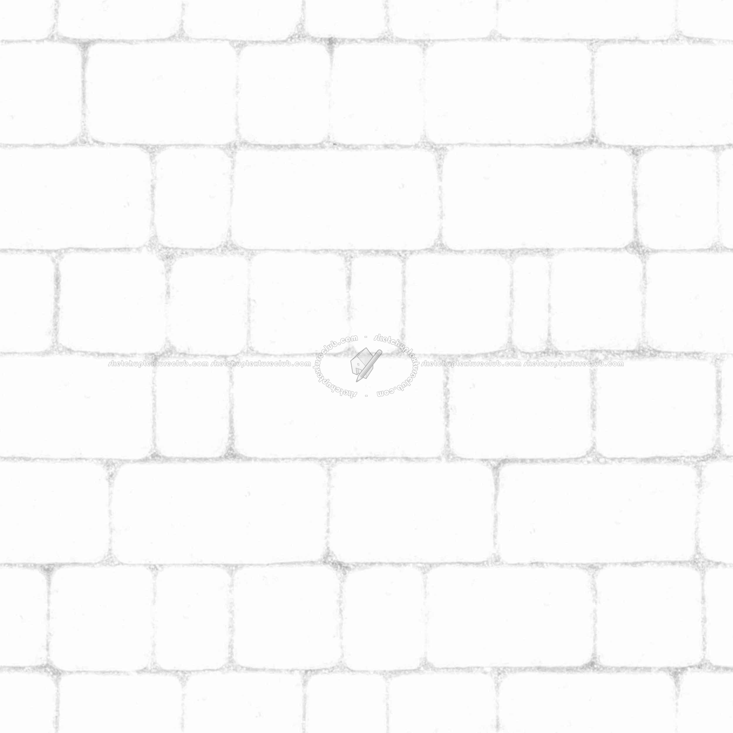 Textures   -   ARCHITECTURE   -   ROADS   -   Paving streets   -   Cobblestone  - Street porfido paving cobblestone texture seamless 07428 - Ambient occlusion