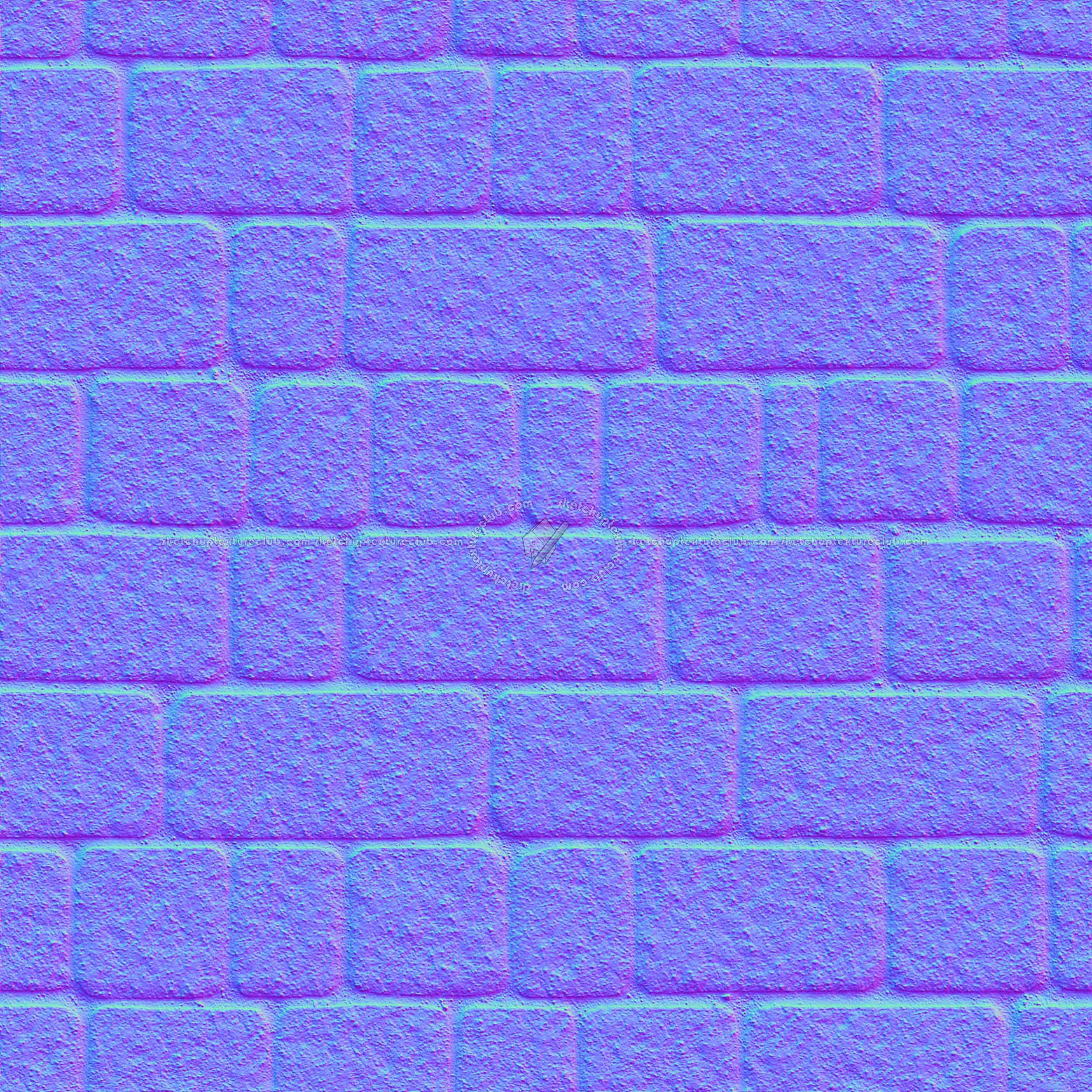 Textures   -   ARCHITECTURE   -   ROADS   -   Paving streets   -   Cobblestone  - Street porfido paving cobblestone texture seamless 07428 - Normal