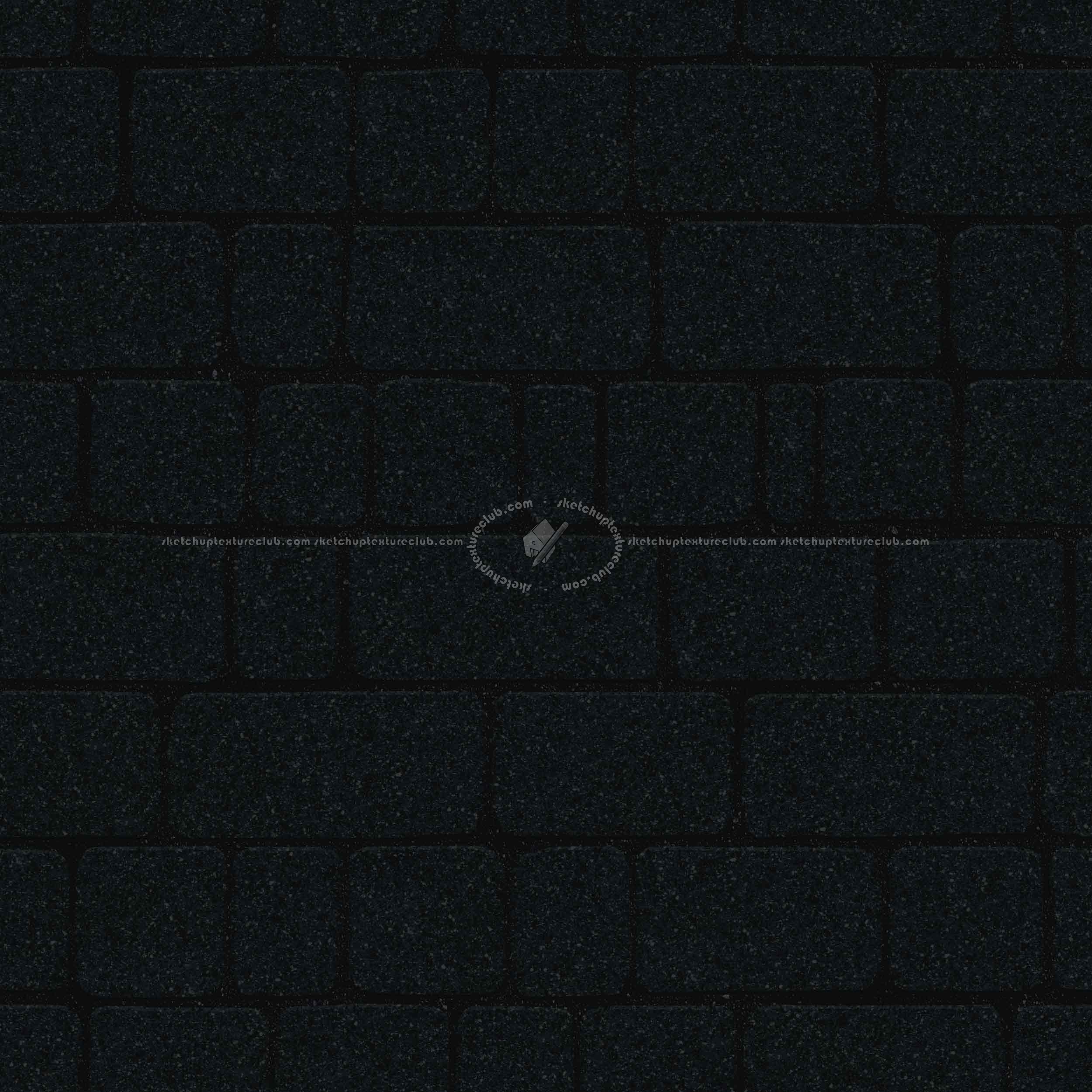 Textures   -   ARCHITECTURE   -   ROADS   -   Paving streets   -   Cobblestone  - Street porfido paving cobblestone texture seamless 07428 - Specular