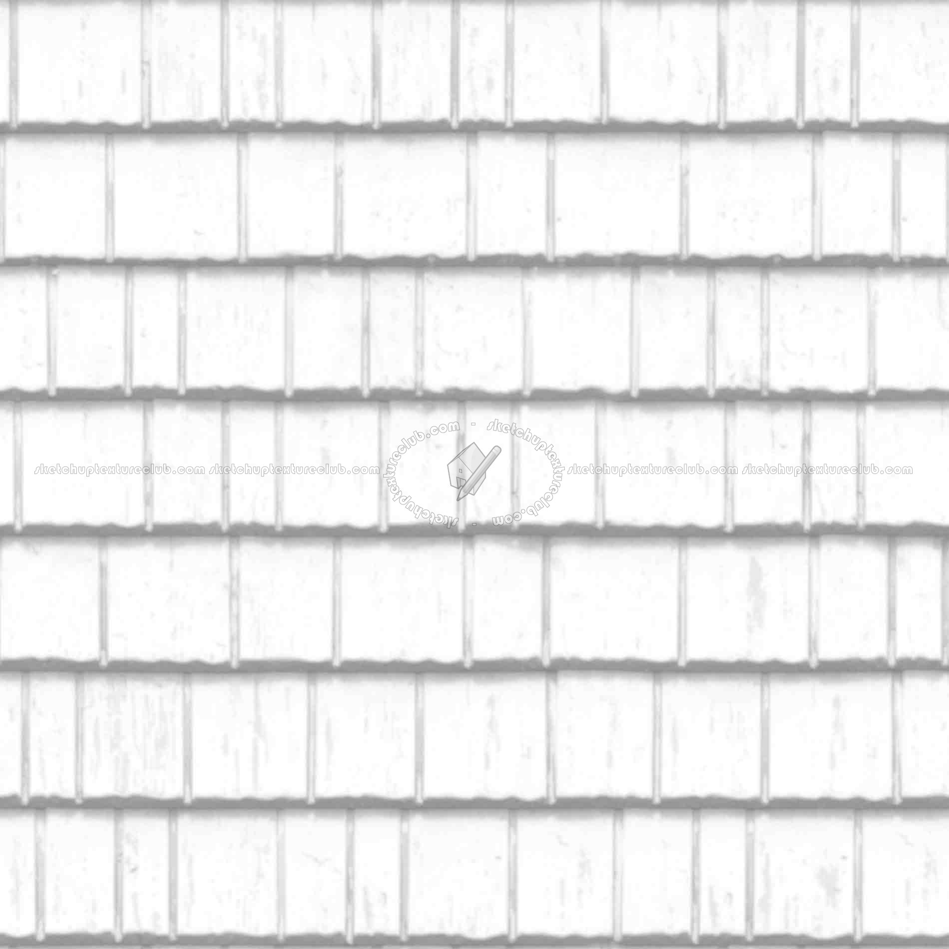 Textures   -   ARCHITECTURE   -   ROOFINGS   -   Shingles wood  - Wood shingle roof texture seamless 03879 - Ambient occlusion