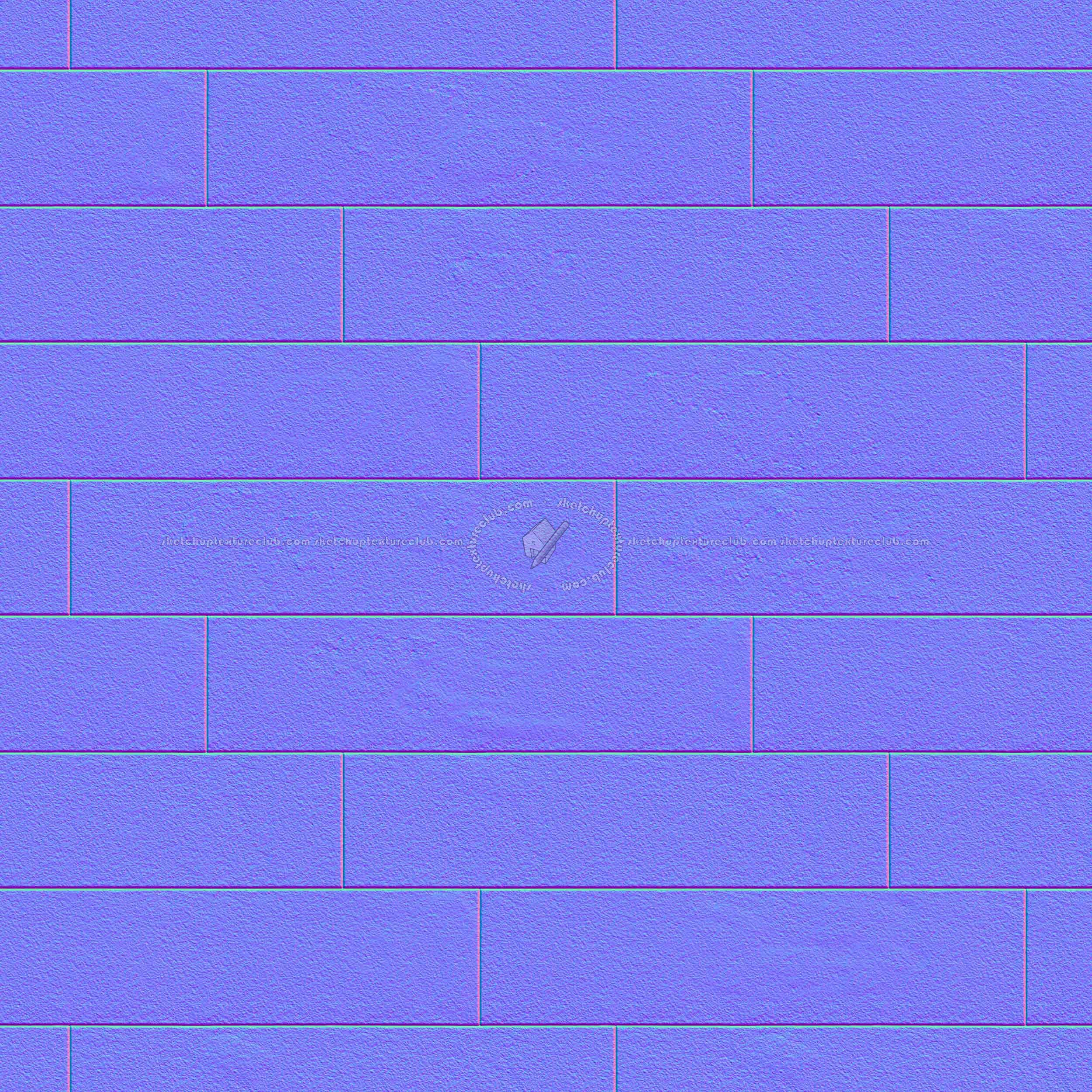 Textures   -   ARCHITECTURE   -   CONCRETE   -   Plates   -   Clean  - Concrete clean plates wall texture seamless 01719 - Normal