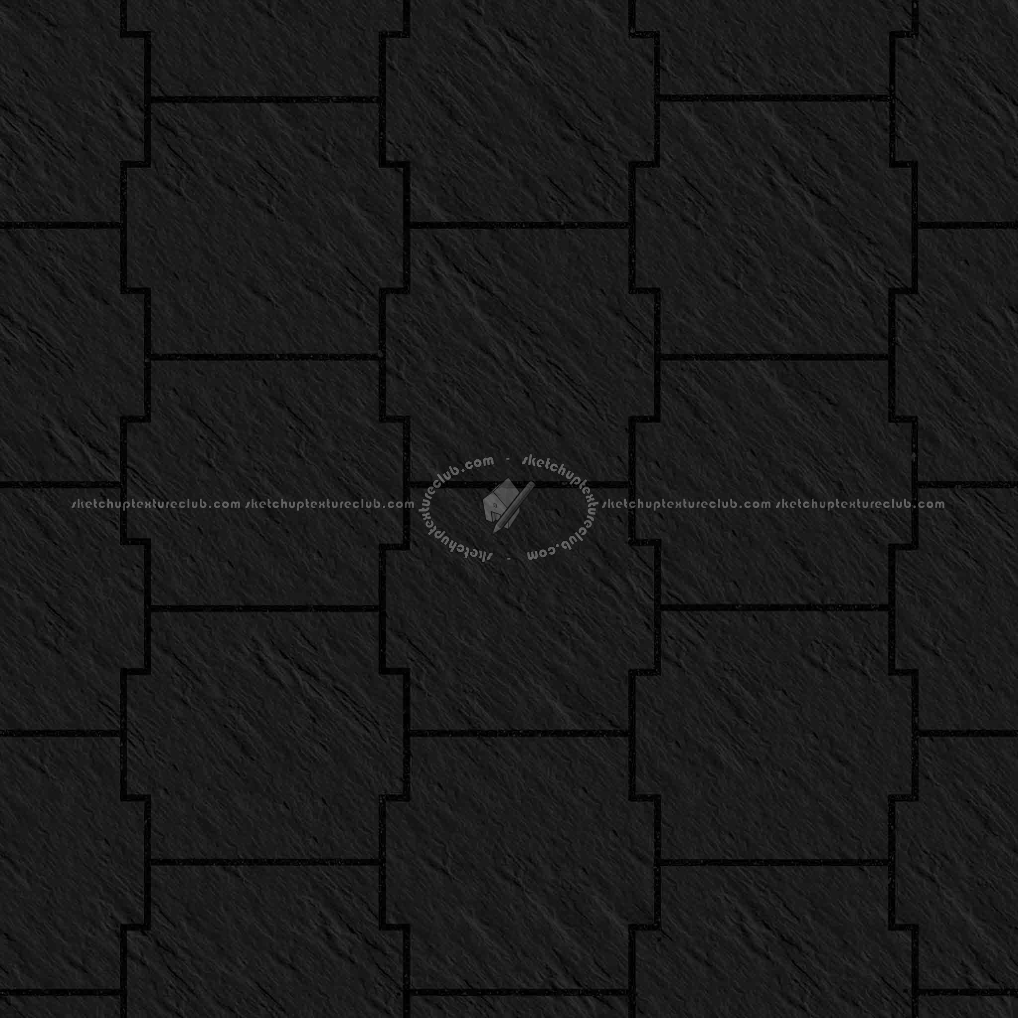 Textures   -   ARCHITECTURE   -   PAVING OUTDOOR   -   Pavers stone   -   Blocks mixed  - Pavers stone mixed size texture seamless 06183 - Specular