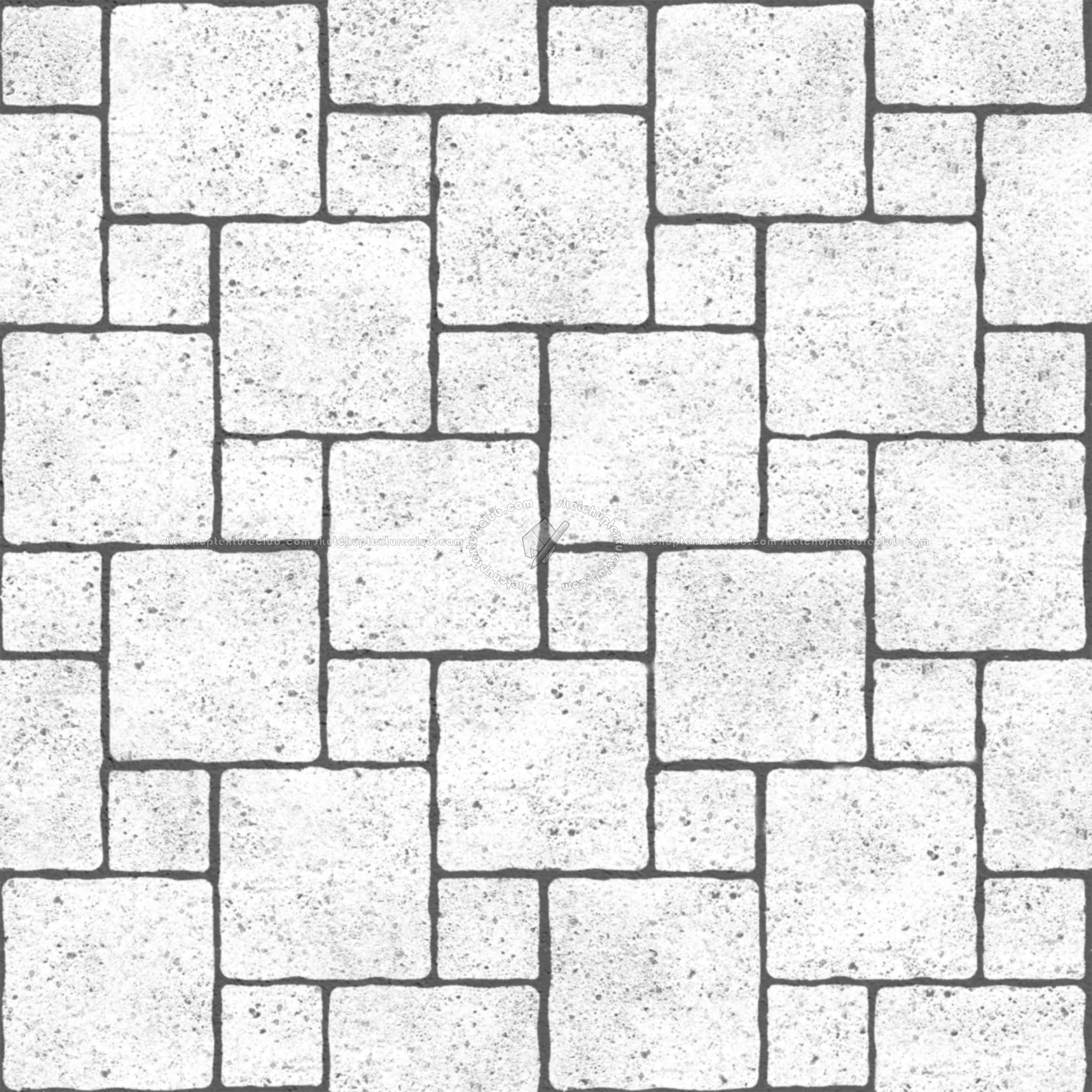 Textures   -   ARCHITECTURE   -   PAVING OUTDOOR   -   Concrete   -   Blocks regular  - Paving outdoor concrete regular block texture seamless 05722 - Bump
