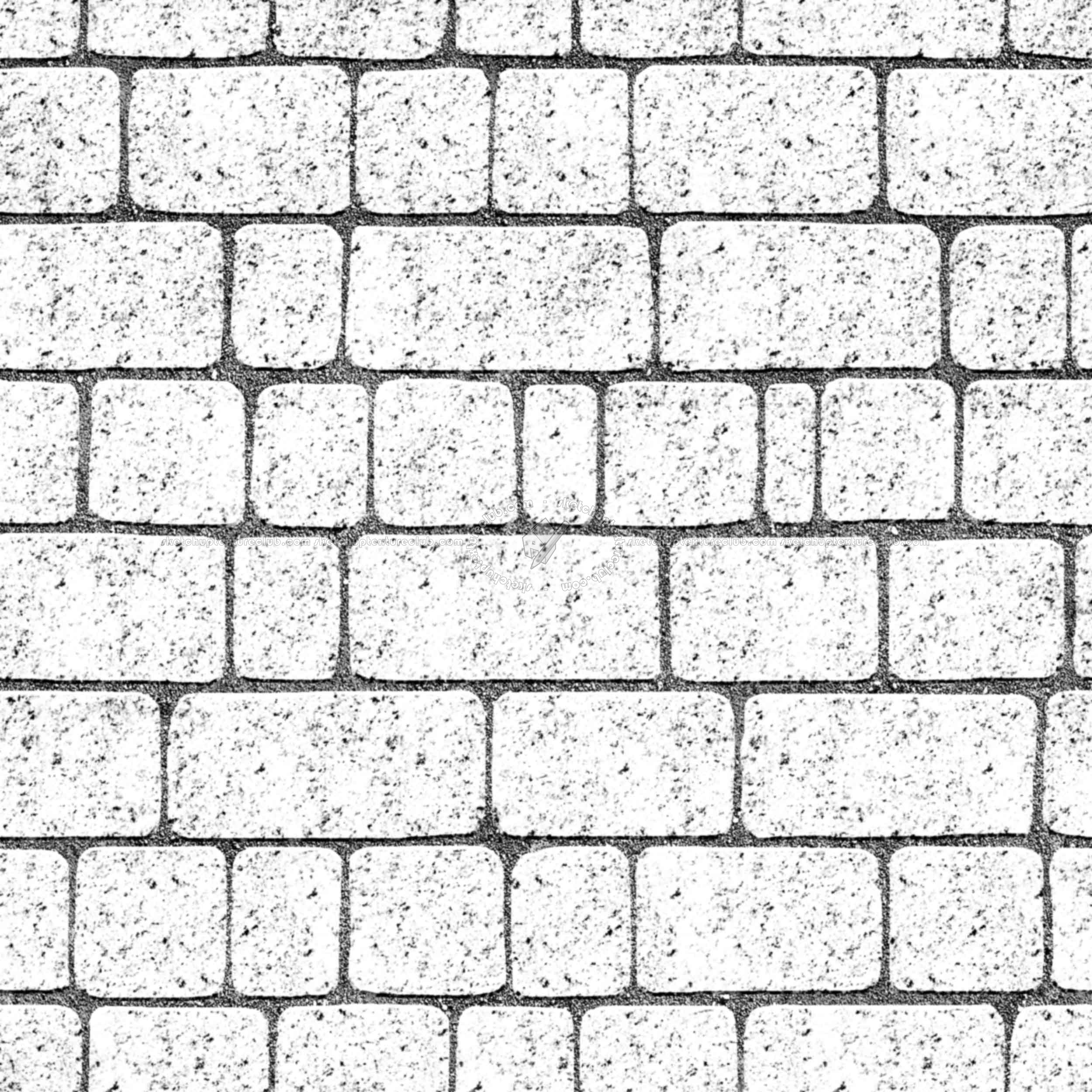Textures   -   ARCHITECTURE   -   ROADS   -   Paving streets   -   Cobblestone  - Street porfido paving cobblestone texture seamless 07429 - Bump