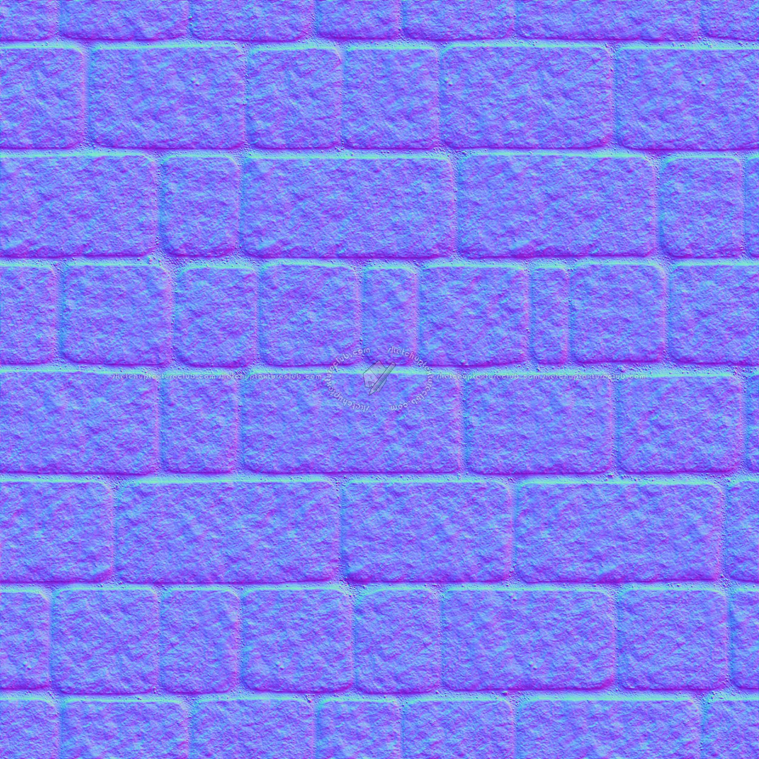 Textures   -   ARCHITECTURE   -   ROADS   -   Paving streets   -   Cobblestone  - Street porfido paving cobblestone texture seamless 07429 - Normal