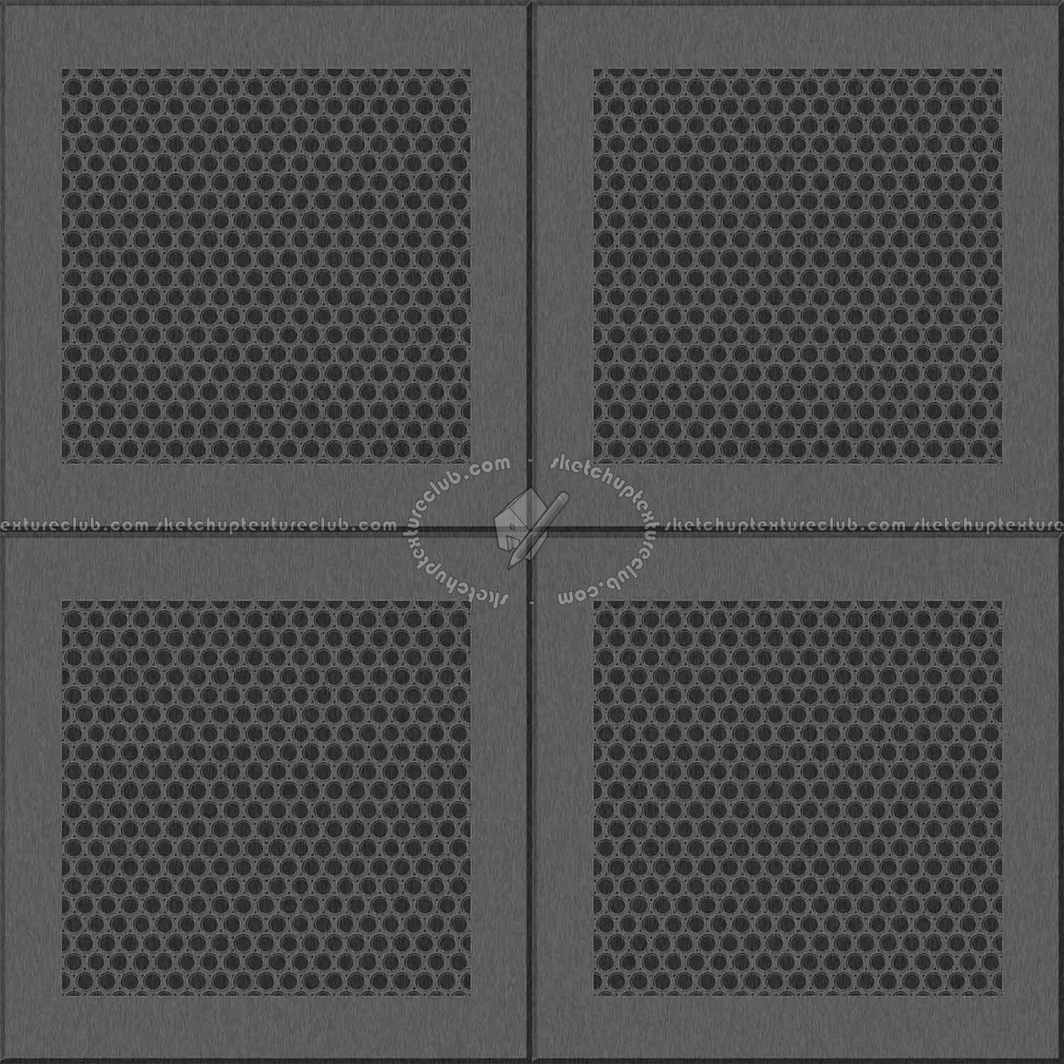 Black ceiling perforated metal texture seamless 10570
