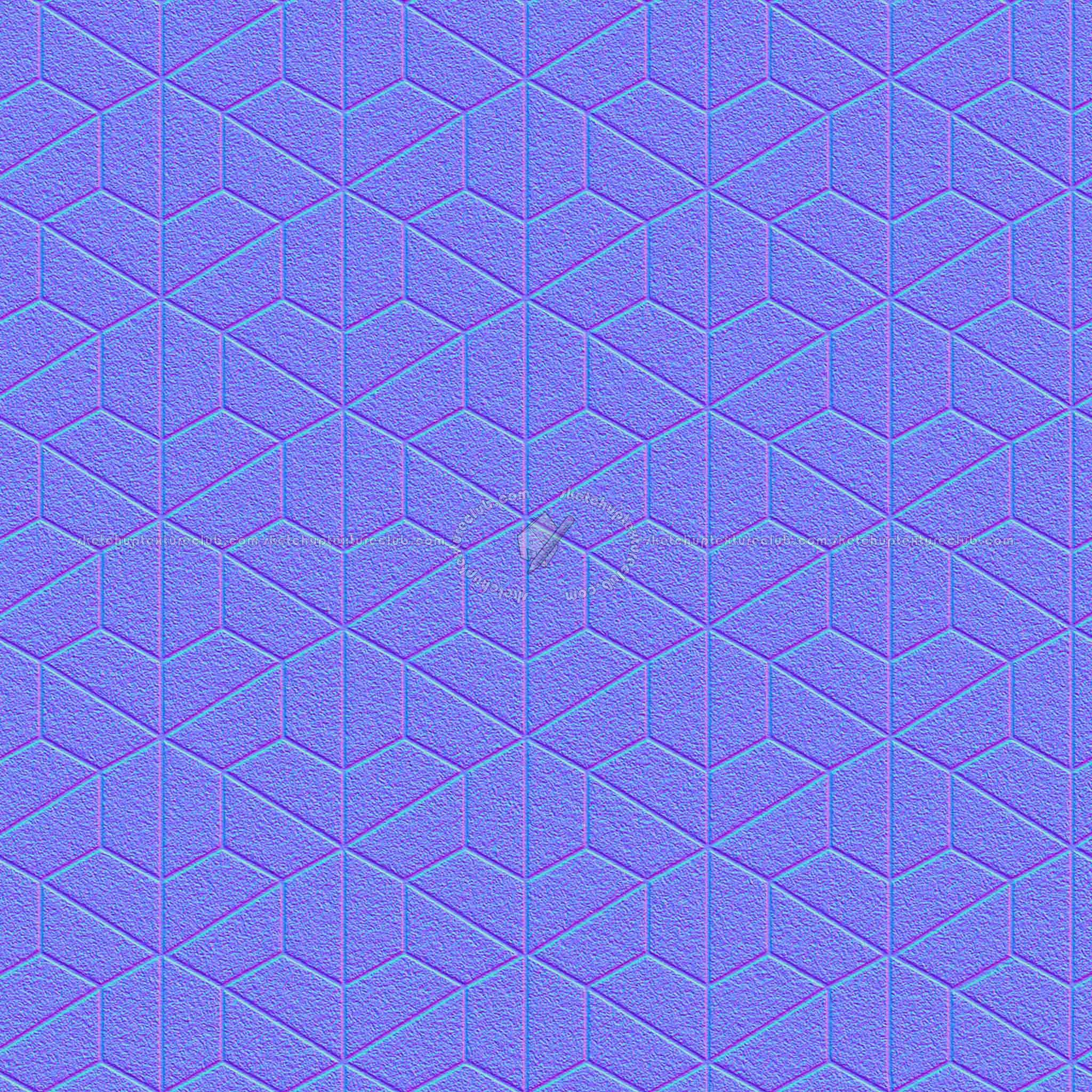 Textures   -   ARCHITECTURE   -   PAVING OUTDOOR   -   Pavers stone   -   Blocks mixed  - Pavers stone mixed size texture seamless 06184 - Normal