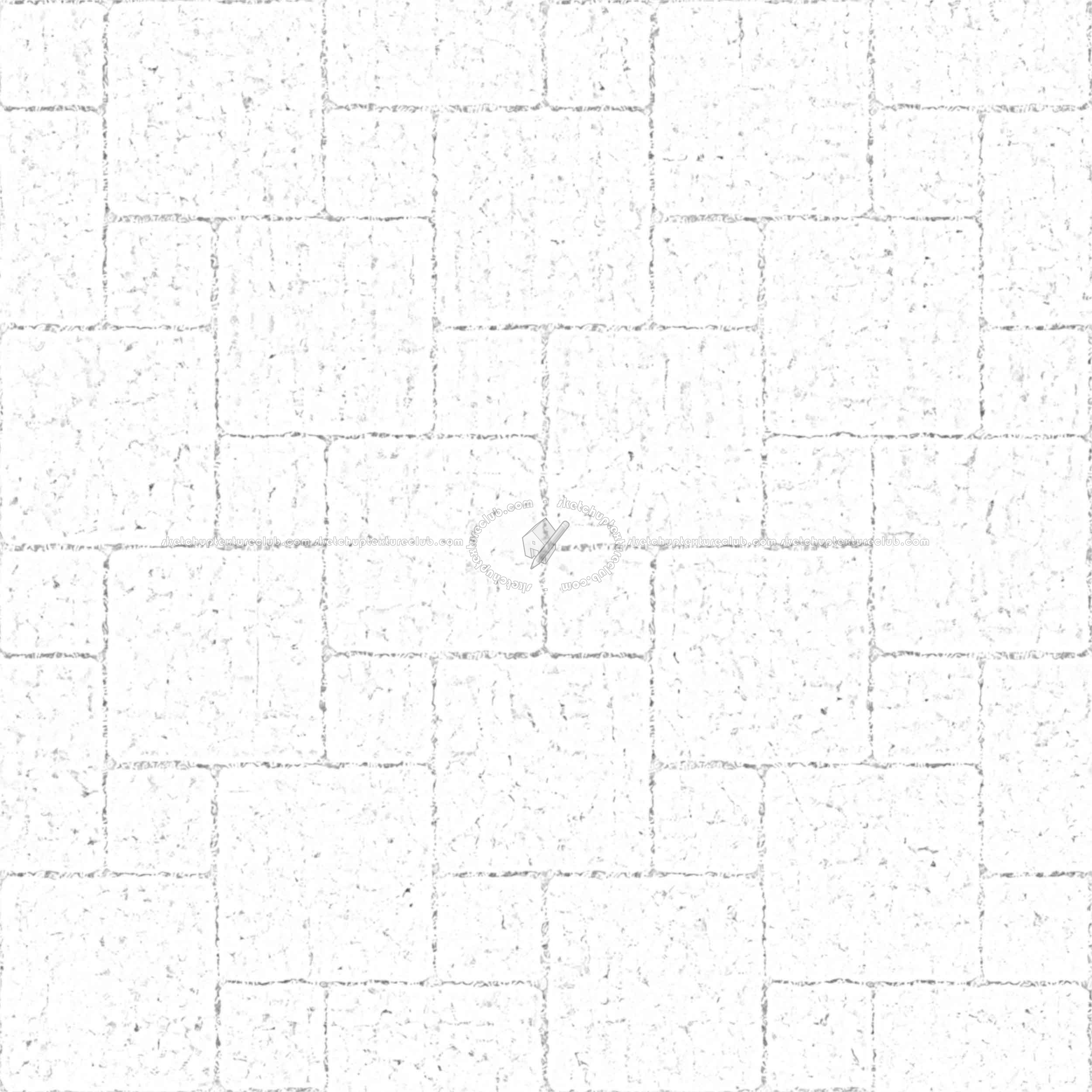 Textures - ARCHITECTURE - PAVING OUTDOOR - Concrete - Blocks regular - Paving outdoor concrete regular block texture seamless 05723 - Ambient occlusion