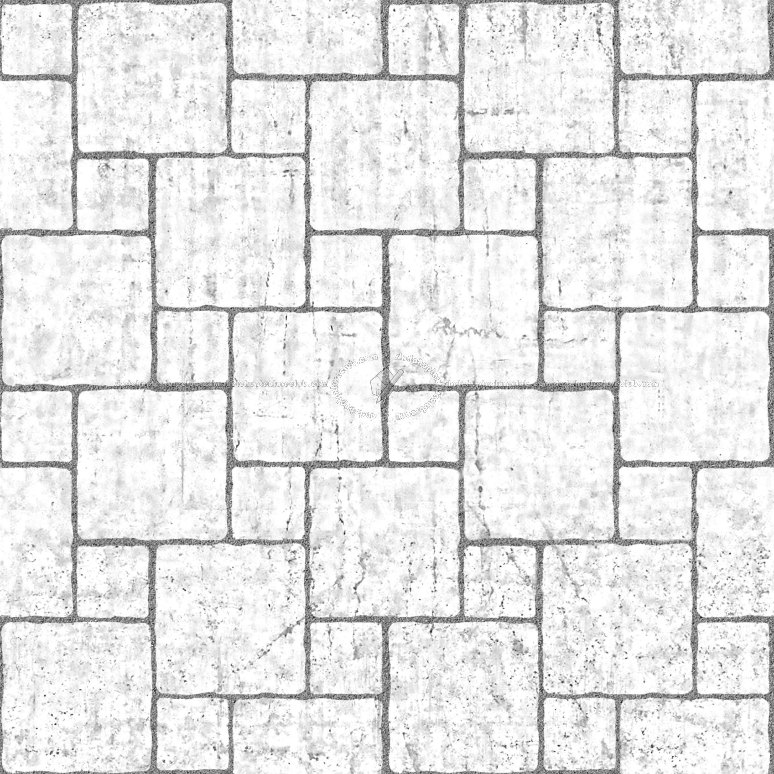 Textures - ARCHITECTURE - PAVING OUTDOOR - Concrete - Blocks regular - Paving outdoor concrete regular block texture seamless 05723 - Bump