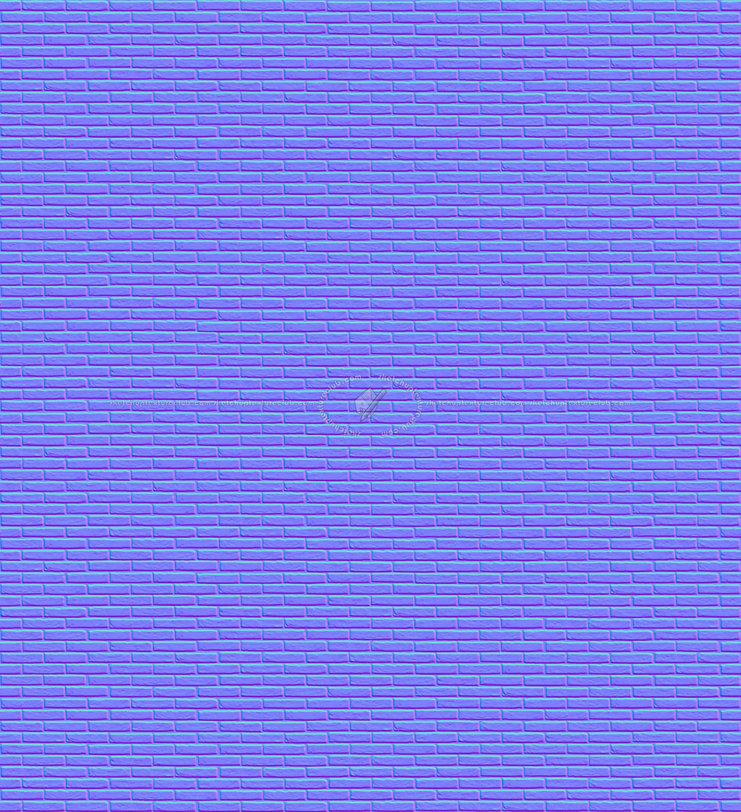 Textures   -   ARCHITECTURE   -   BRICKS   -   Facing Bricks   -   Rustic  - Rustic bricks texture seamless 17155 - Normal